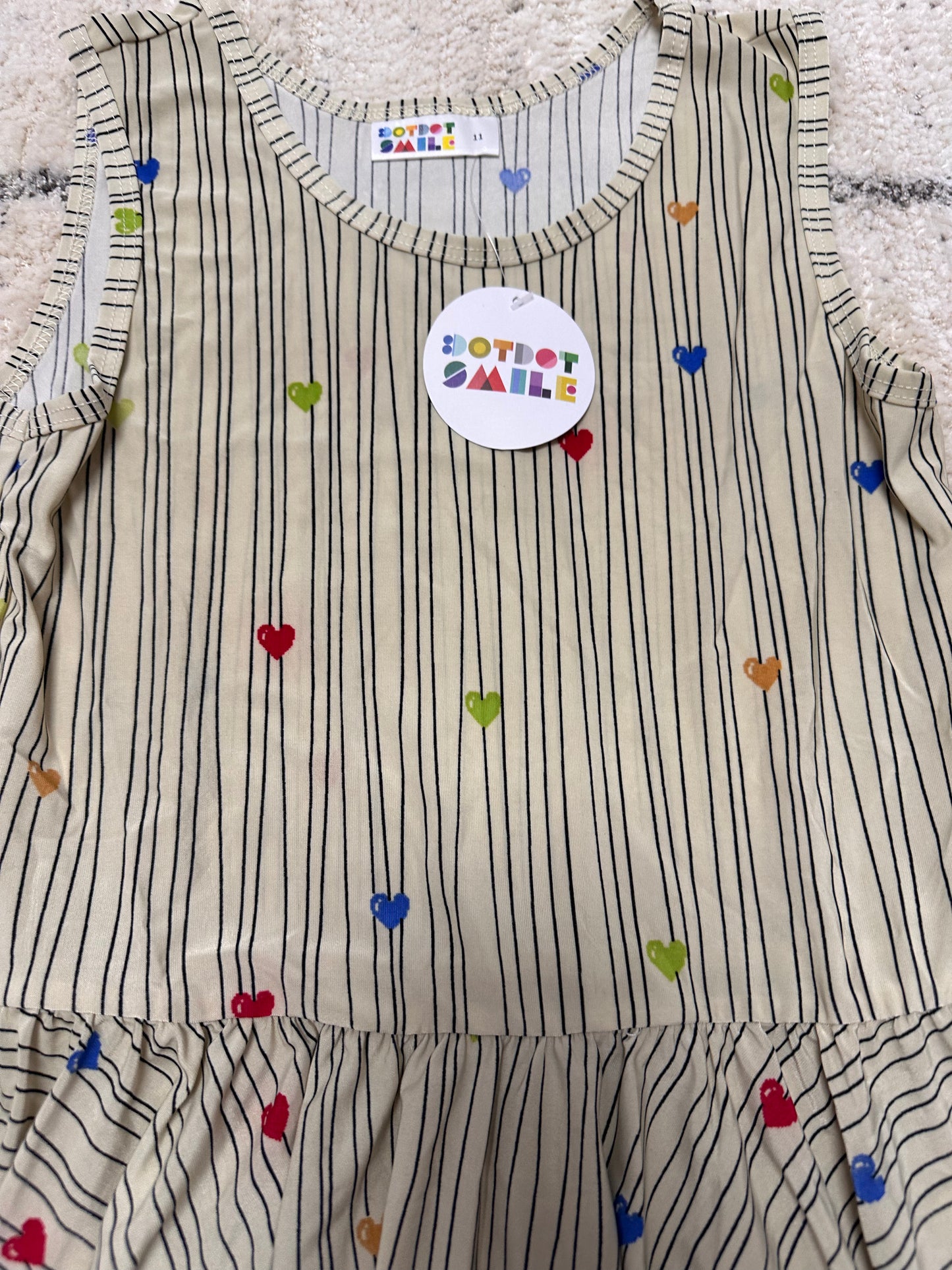 Dot Dot Smile Heart Line Dress Size 8/10