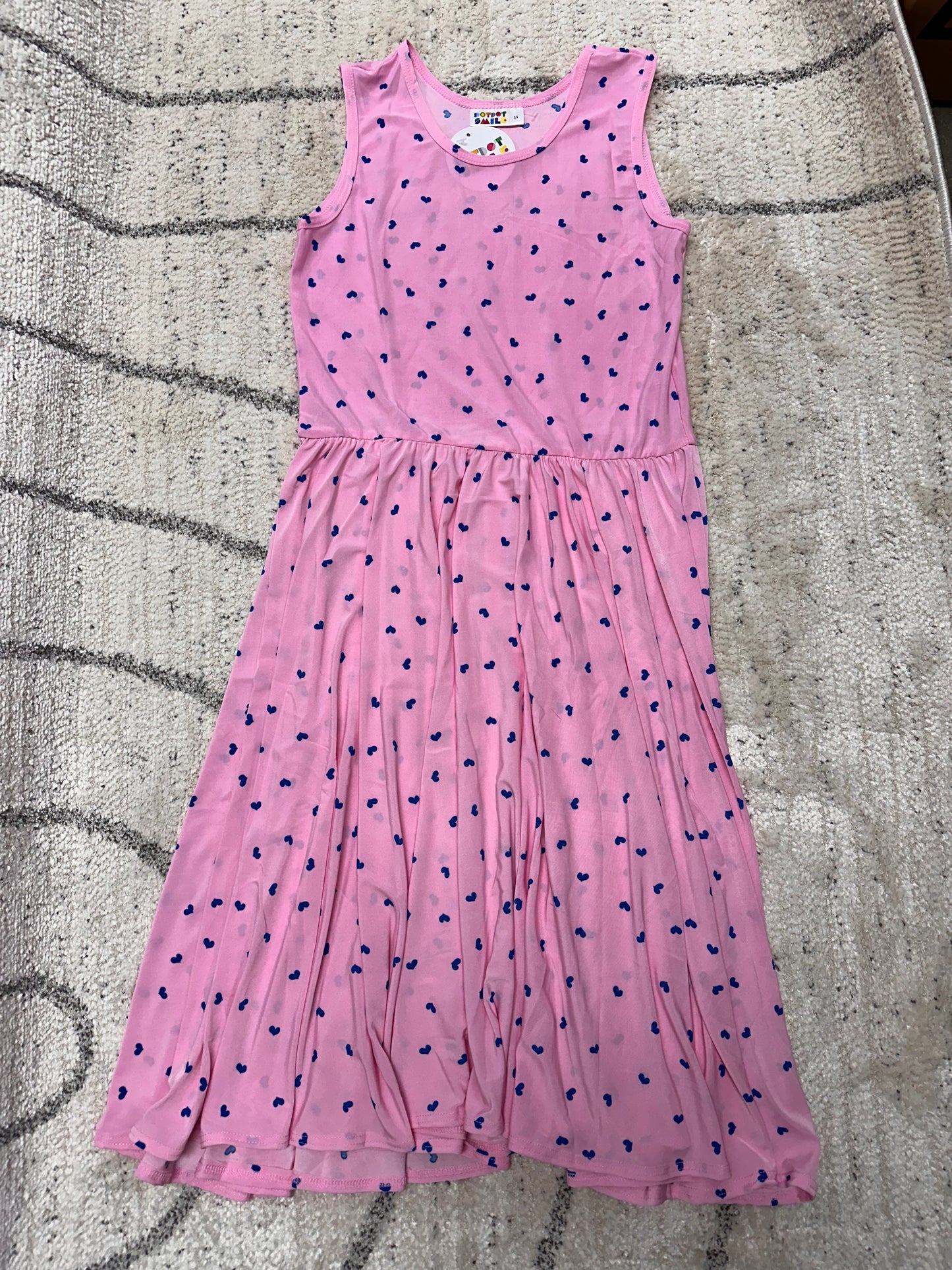 Dot Dot Smile Heart Pink Dress Size 11