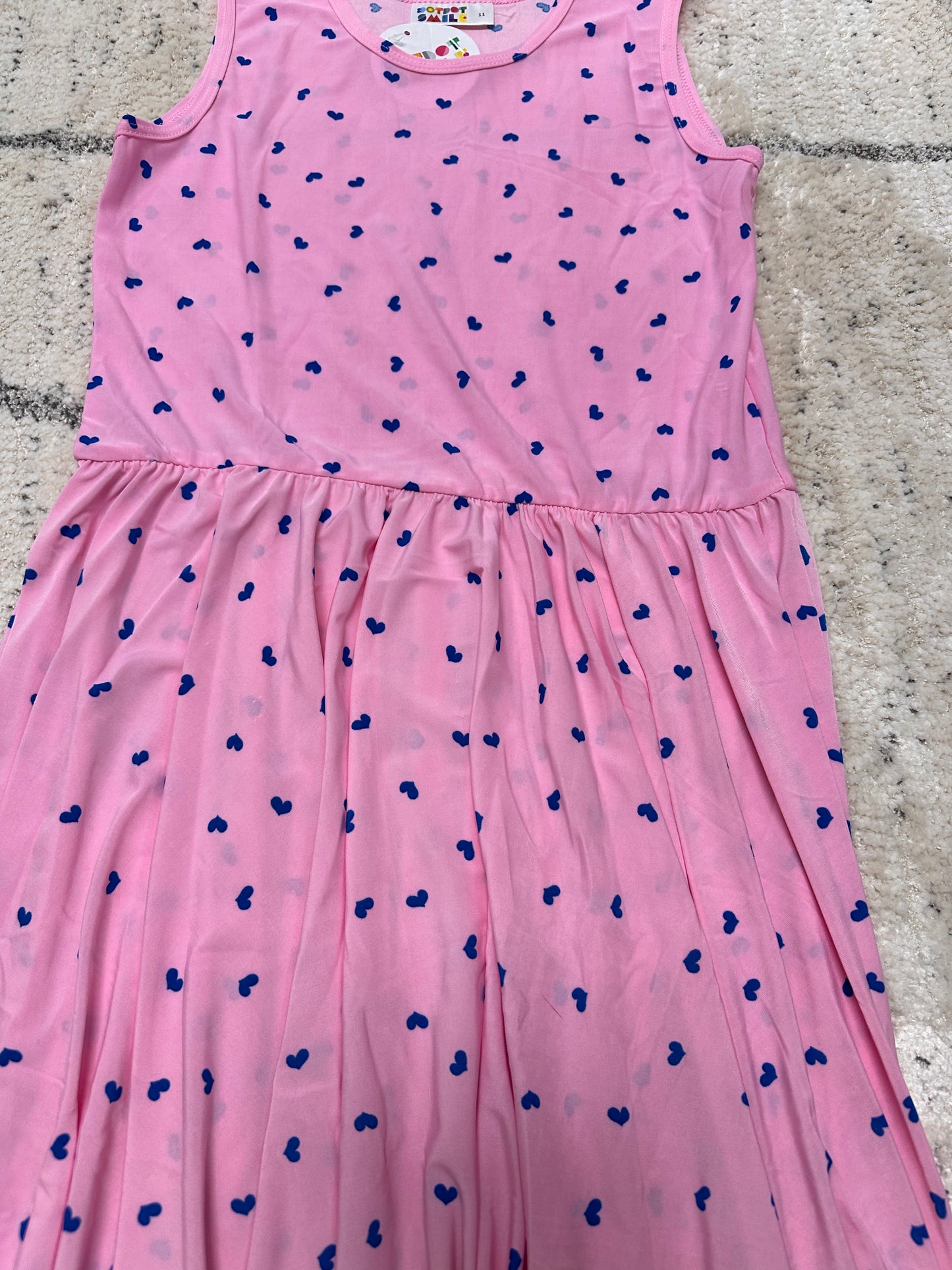 Dot Dot Smile Heart Pink Dress Size 11