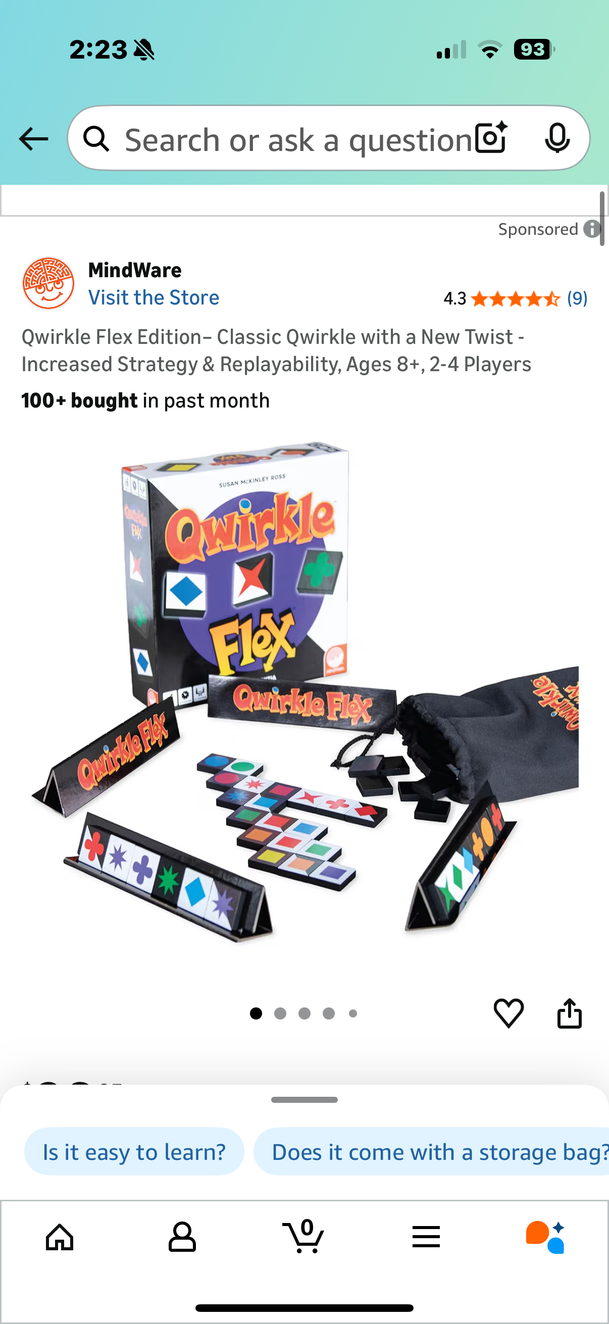 Qwirkle Flex Edition– Classic Qwirkle with a New Twist - Increased Strategy & Replayability, Ages 8+, 2-4 Players