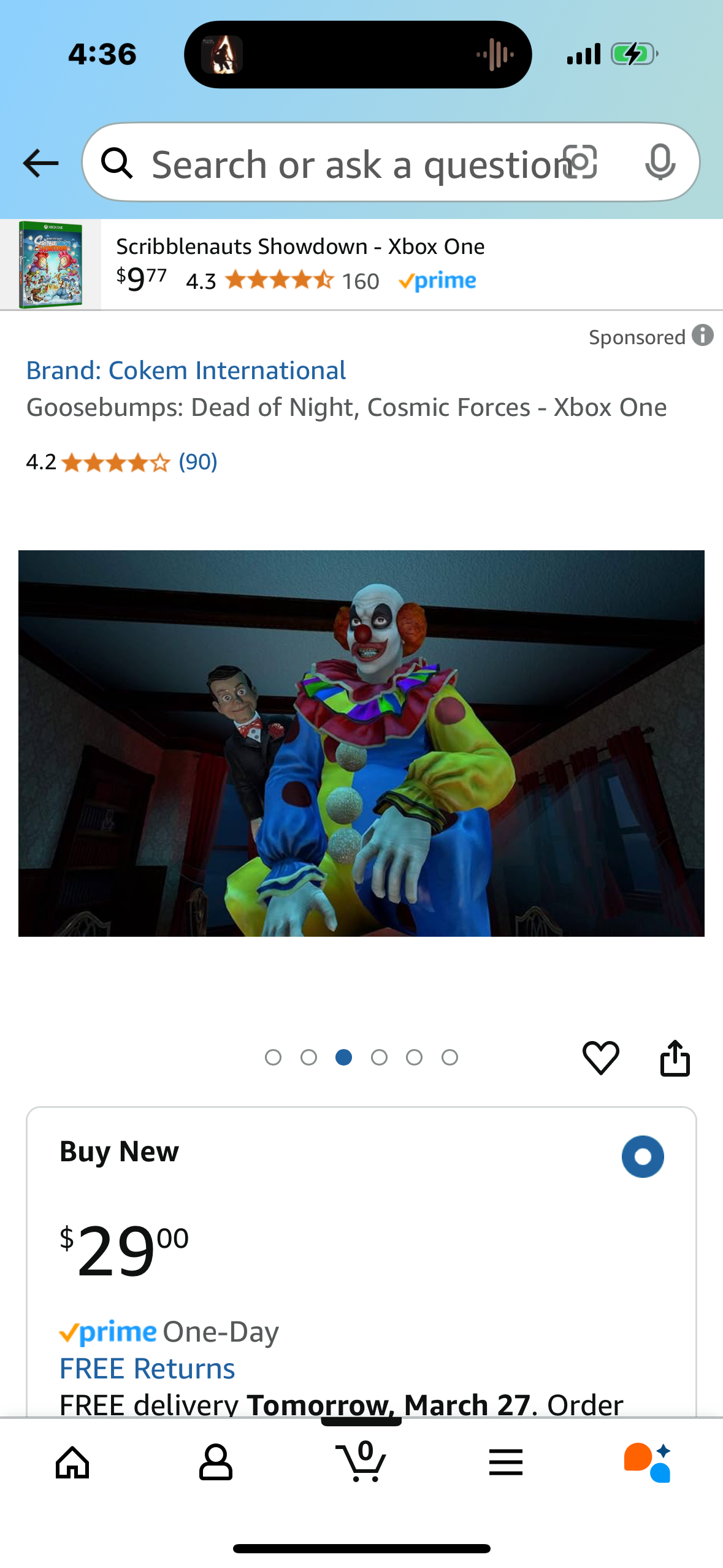 Goosebumps: Dead of Night, Cosmic Forces - Xbox One