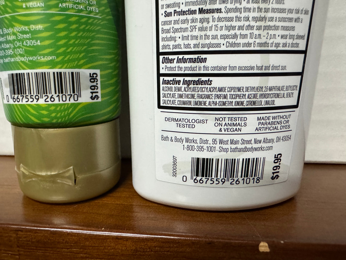 Bath and Body Works - Set of 2 Waikiki Beach Coconut Sunscreen Lotion and Sunscreen Spray, SPF 50