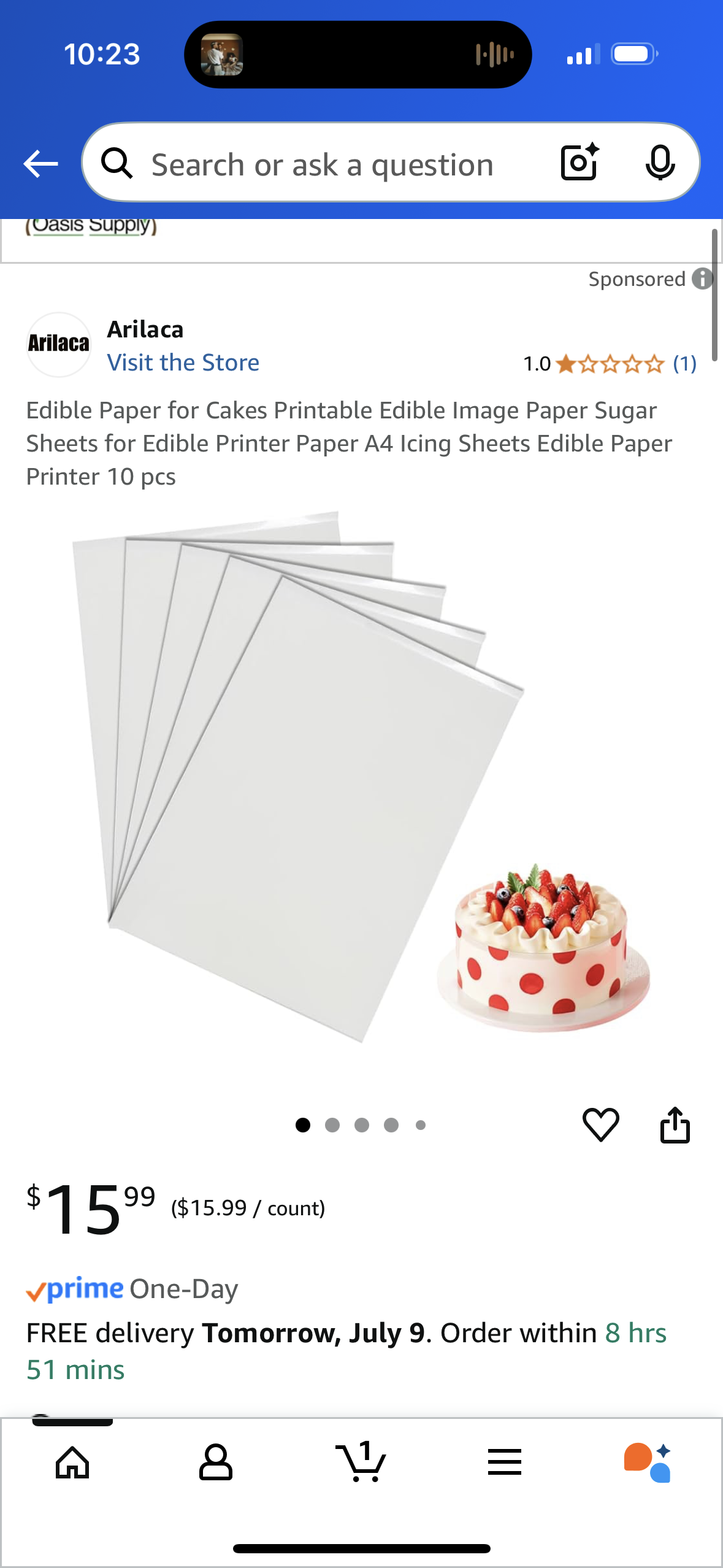 Edible Paper for Cakes Printable Edible Image Paper Sugar Sheets for Edible Printer Paper A4 Icing Sheets Edible Paper Printer 10 pcs
