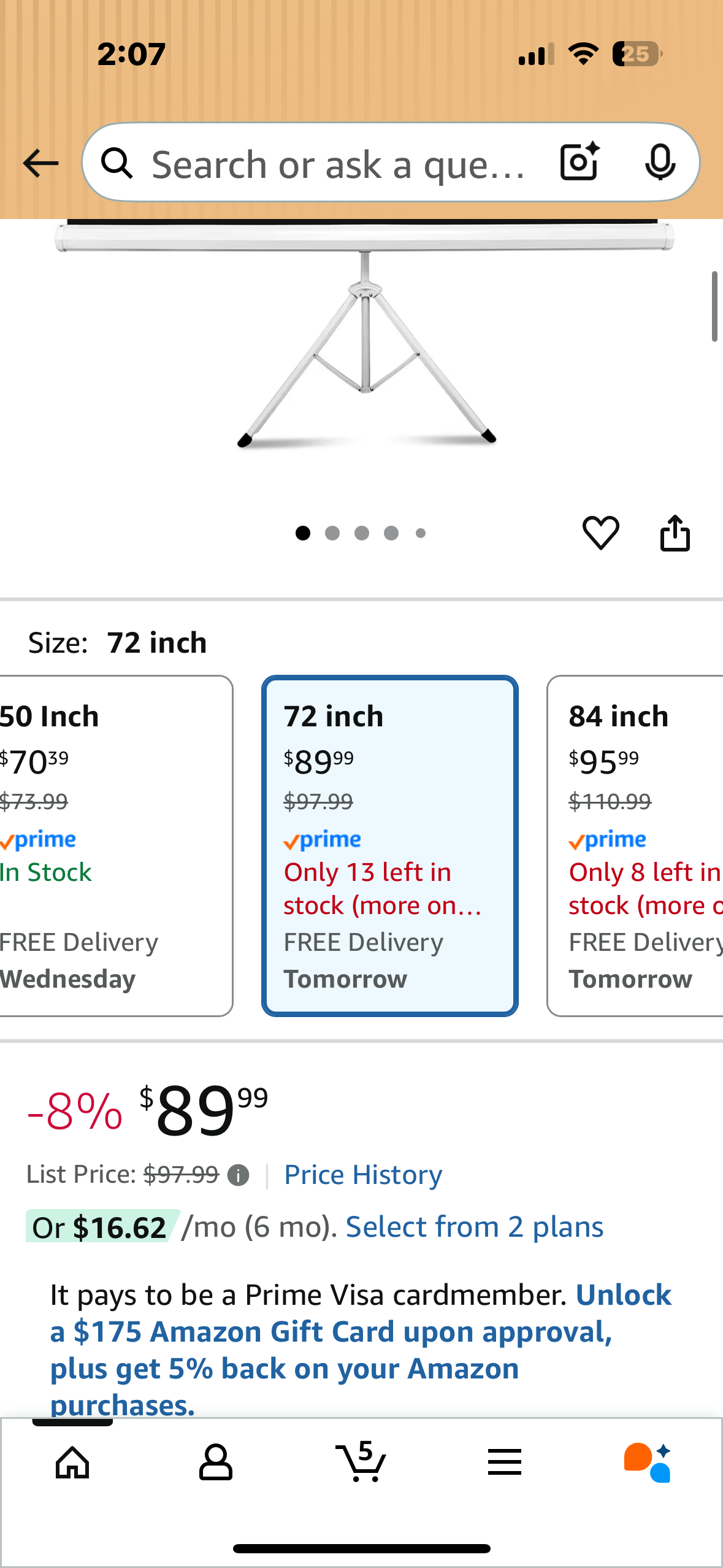 Pyle 72” Outdoor Projector Screen with Stand, Portable Fold Out, Roll Up Screen with Tripod Stand, White Matte Fabric 4:3 Aspect Ratio,4K HD Quality, Black Masking Border, Ideal for Home and Office Use (R711)
