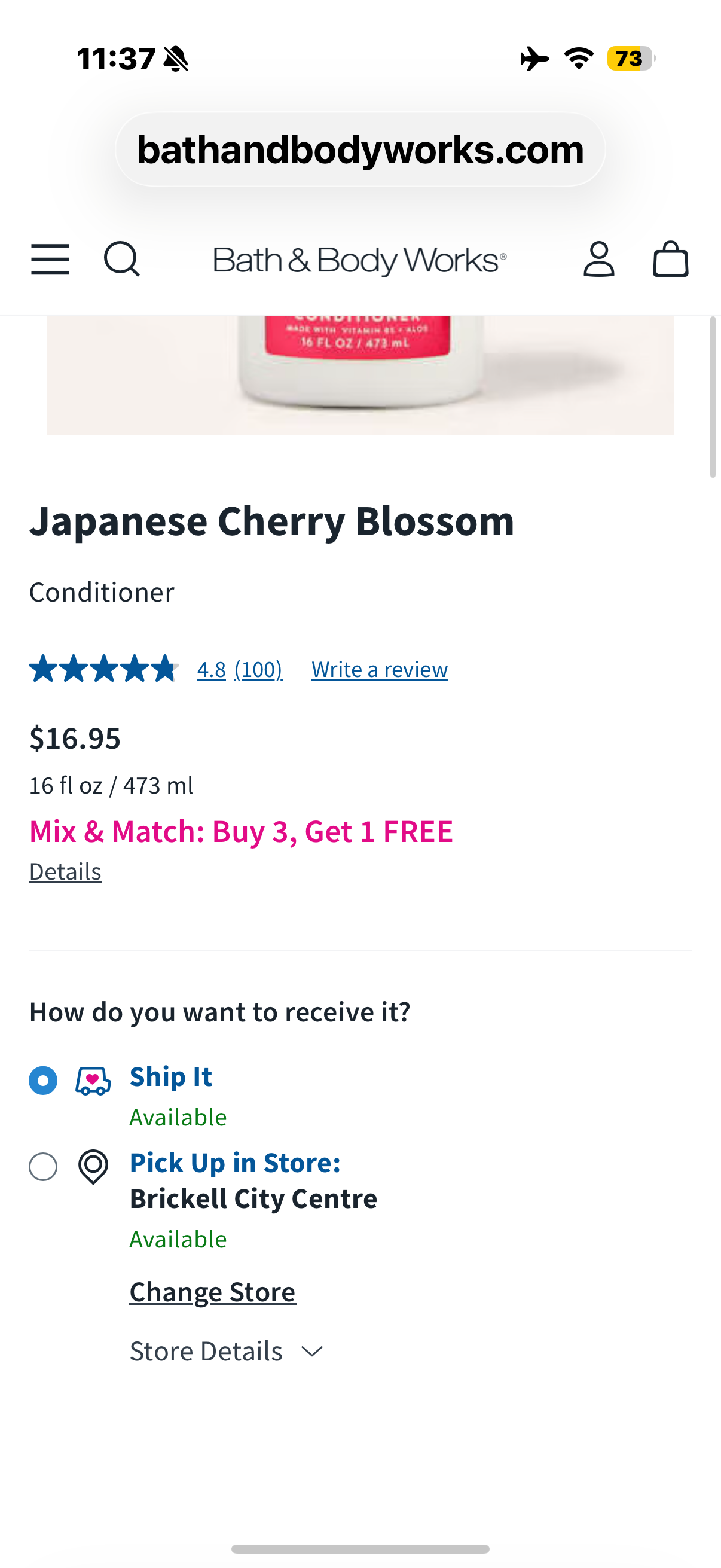 ‼️2 Bottles‼️ Bath & Body Works Japanese Cherry Blossom Conditioner