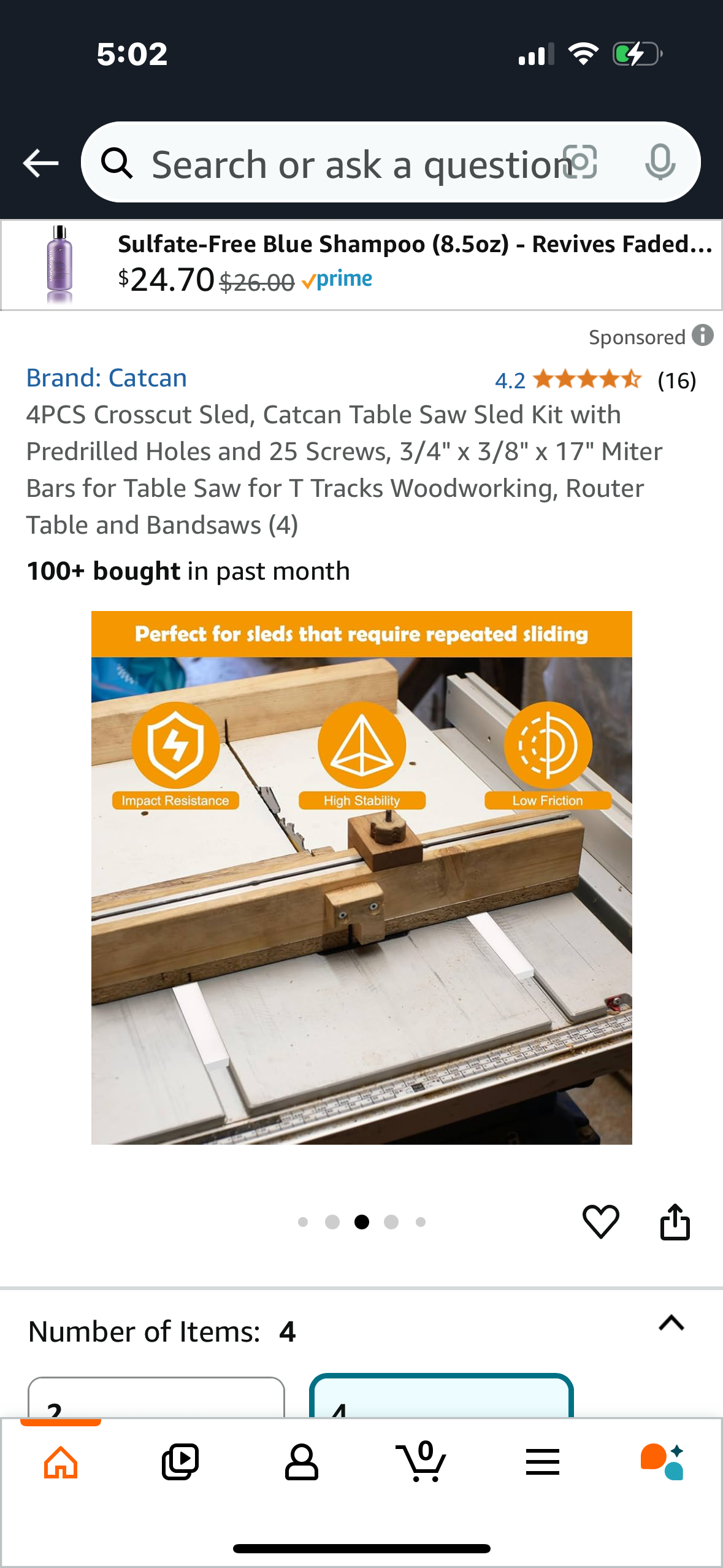 4PCS Crosscut Sled, Catcan Table Saw Sled Kit with Predrilled Holes and 25 Screws, 3/4" x 3/8" x 17" Miter Bars for Table Saw for T Tracks Woodworking, Router Table and Bandsaws (4)