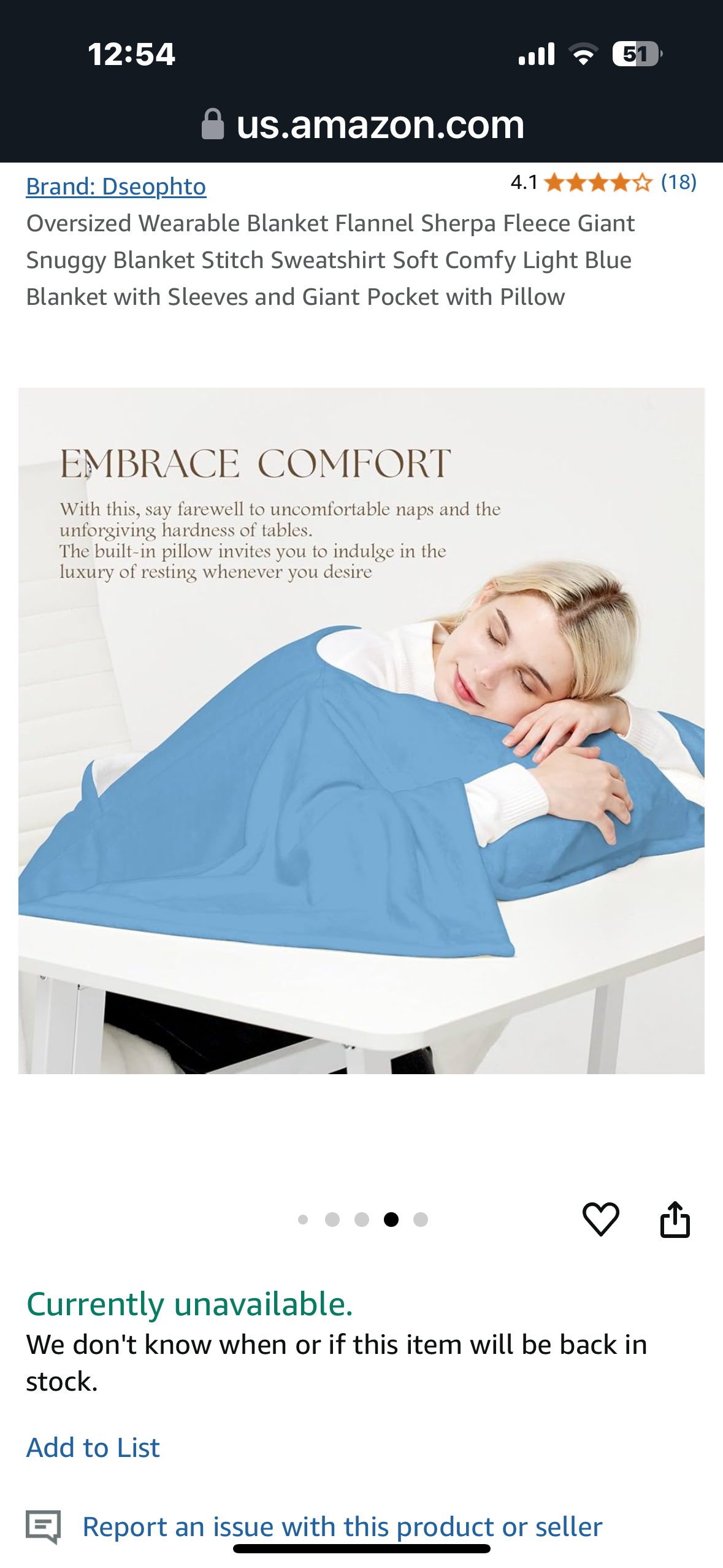 Dseophto Oversized Wearable Blanket Flannel Sherpa Fleece Giant Snuggy Blanket with Sleeves and Giant Pocket with pillow