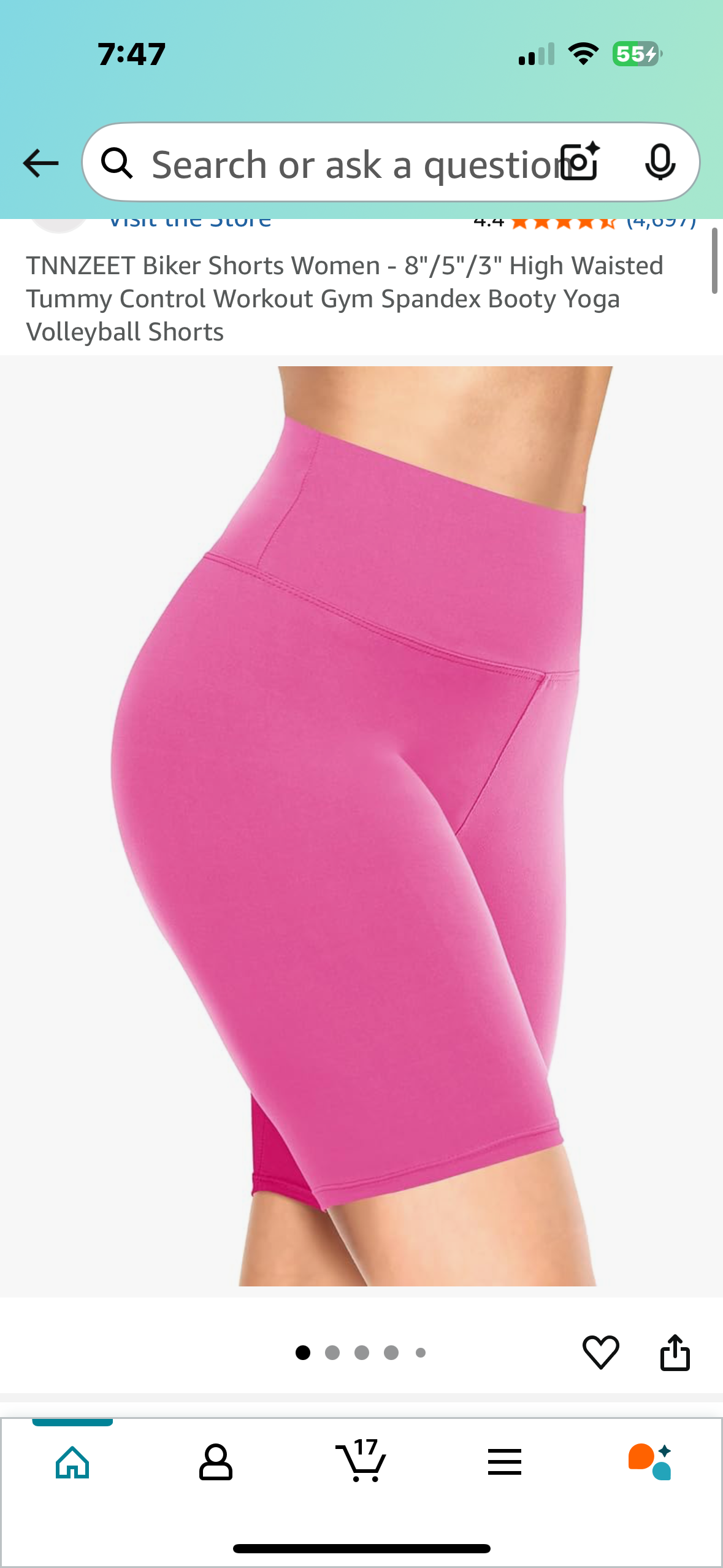High Waisted Tummy Control Workout Gym Spandex Booty Yoga Volleyball Shorts (Size Small-Medium)
