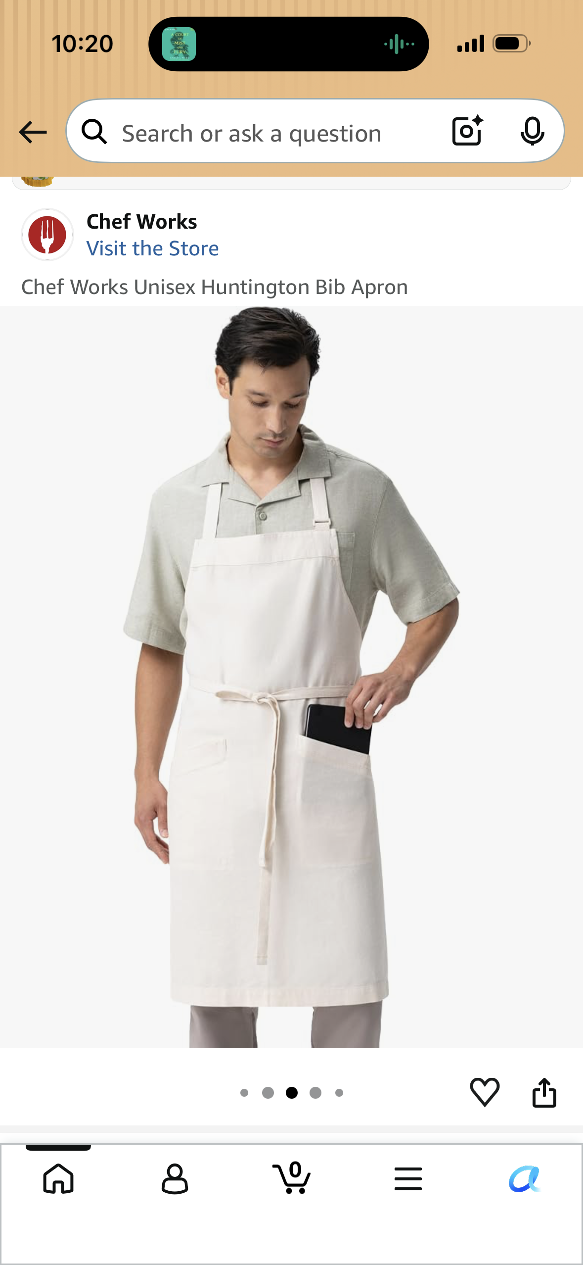 Chef Works Unisex Huntington Bib Apron