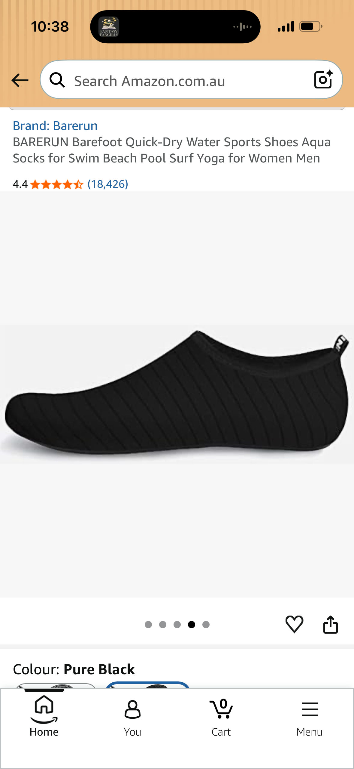 BARERUN Barefoot Quick-Dry Water Sports Shoes Aqua Socks for Swim Beach Pool Surf Yoga for Women Men (Size 12/13 Men’s)