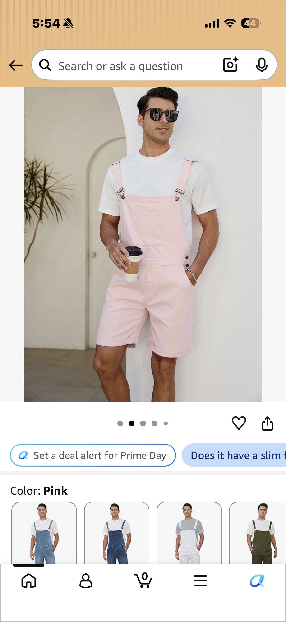 Men's Denim Overalls Shorts Jean Bib Jumpsuit Casual Walkshort Summer Romper with Pockets (Size 38)