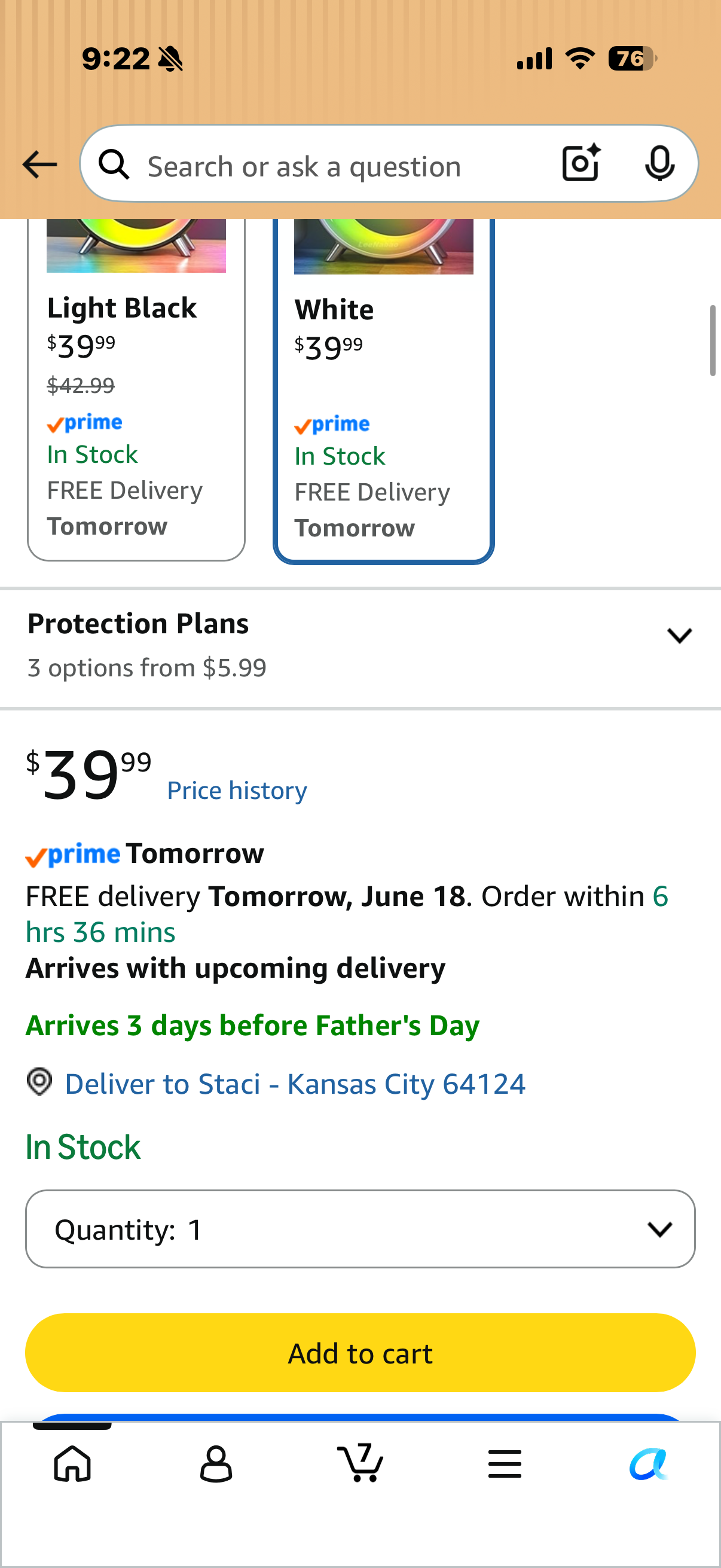 Wireless Speaker Charger Light,LED Bedside Lamp 4-in-1 Alarm Clock,Mood Light, Speaker & Wireless Charger ,G-Shaped Atmosphere Lamp Rgb Colour Changing Lamp for Bedroom,Birthday Gifts (White