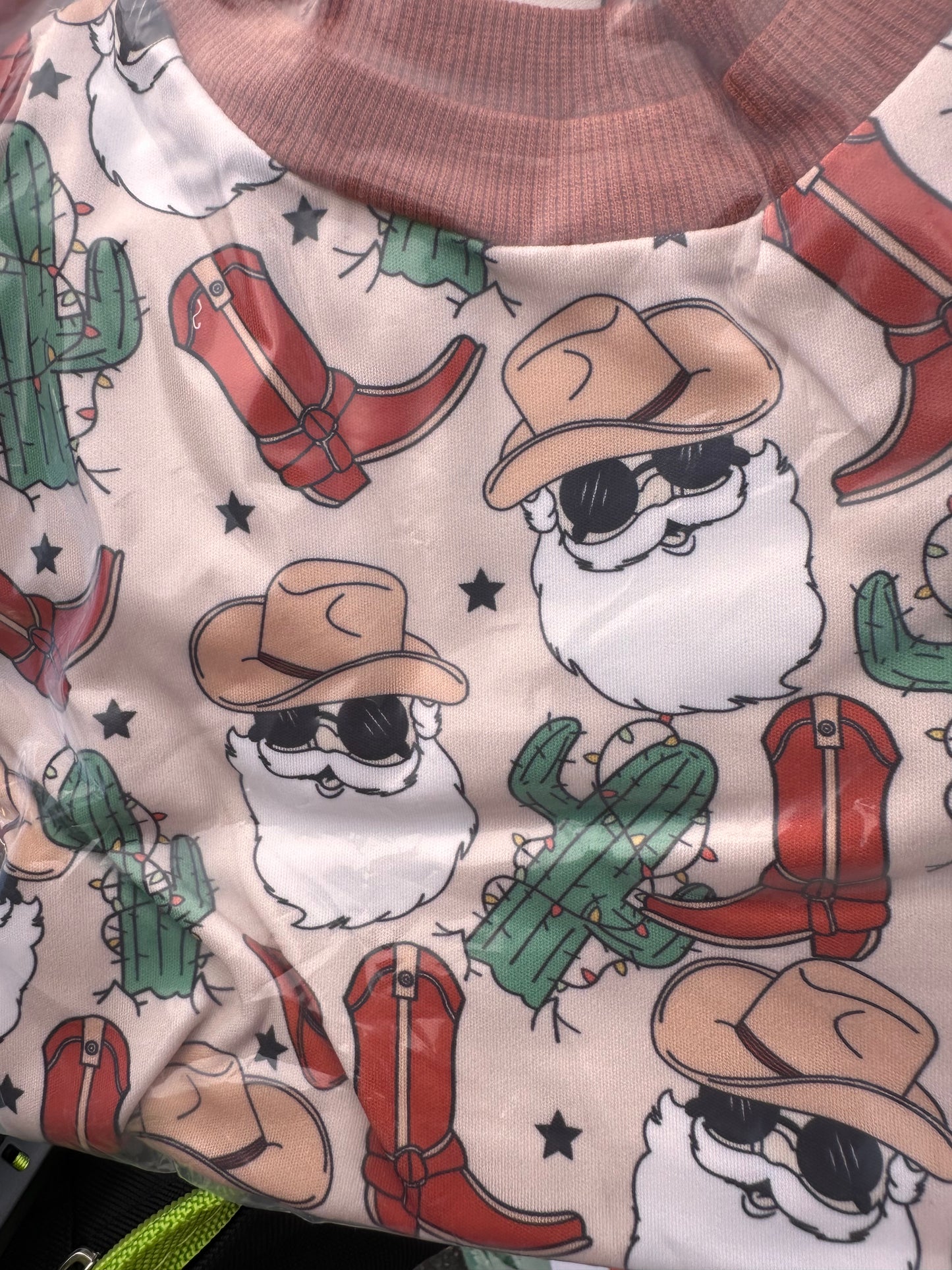 Baby Girl Christmas Outfit Santa Claus Sweatshirt Romper Bubble Onesie Newborn Infant Girls Christmas Clothes (Size 12-18 Months)