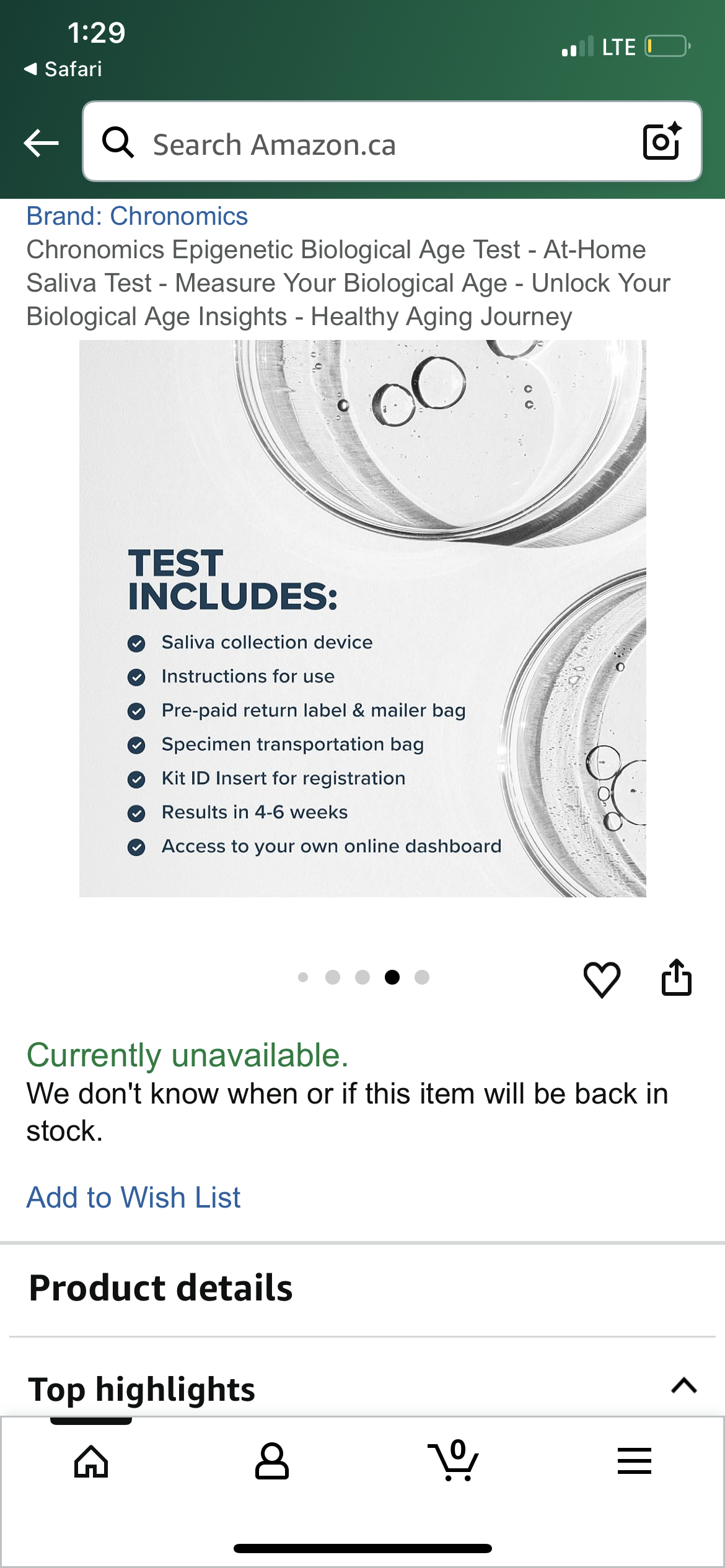 Chronomics Epigenetic Biological Age Test - At-Home Saliva Test - Measure Your Biological Age - Unlock Your Biological Age Insights - Healthy Aging Journey