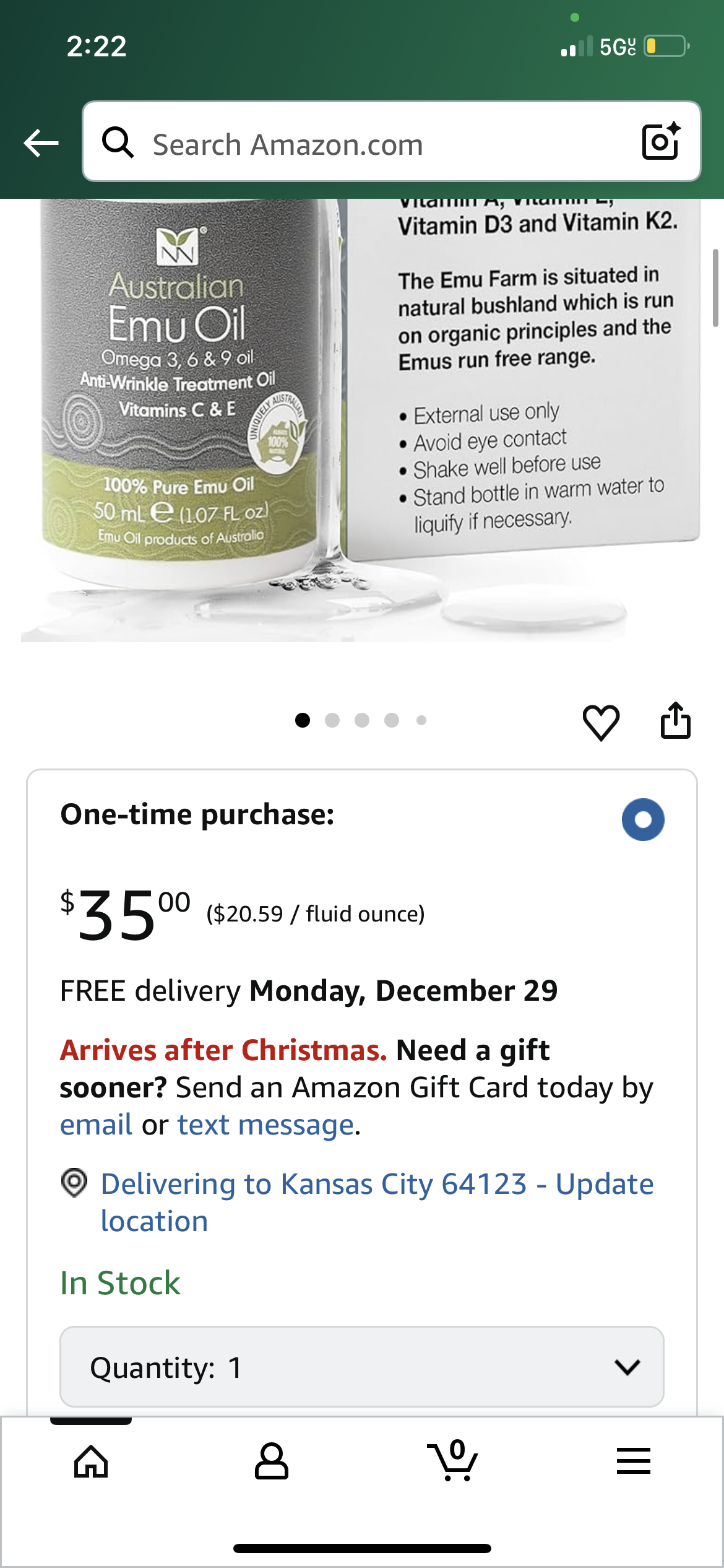 Y Not Natural Australian Emu Oil with Vitamin E & C - 50mL Skin Brightener Serum for Face & Body to Reduce Visible Signs of Aging, Spots & Sun Damage - Antioxidant w/Omega 3 6 9 & Essential Oils