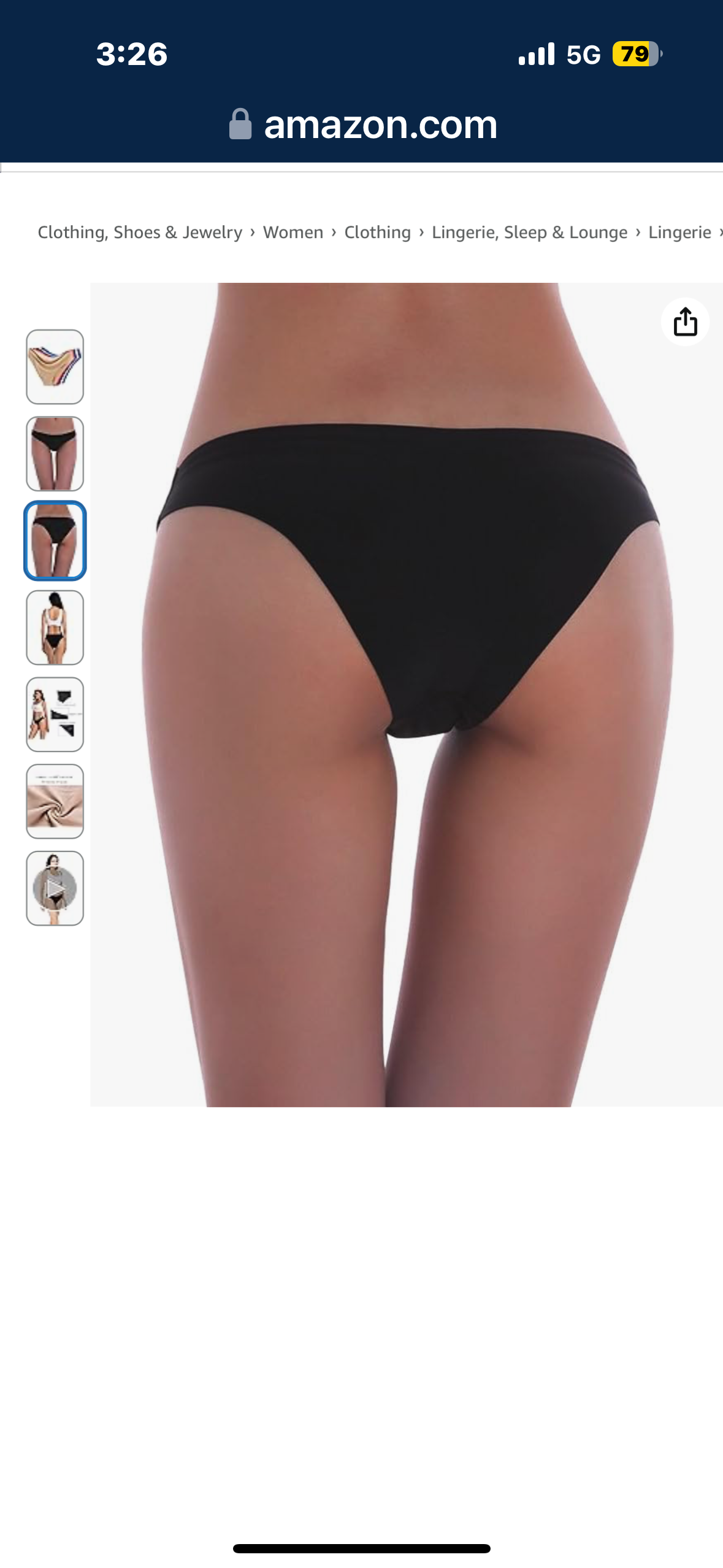 COSOMALL Women’s Seamless Underwear 6-Pack, Medium