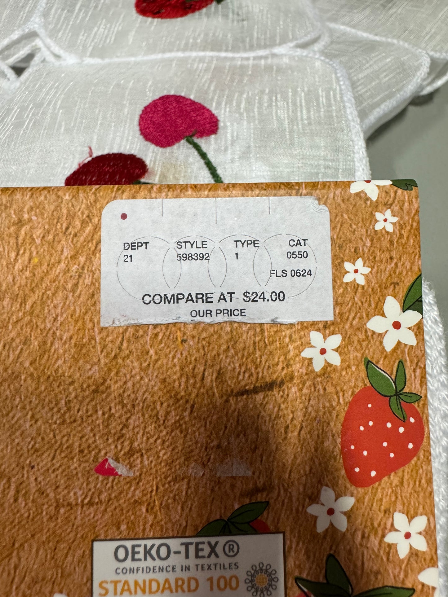Cutworm Embroidery Table Runner 14inx70in