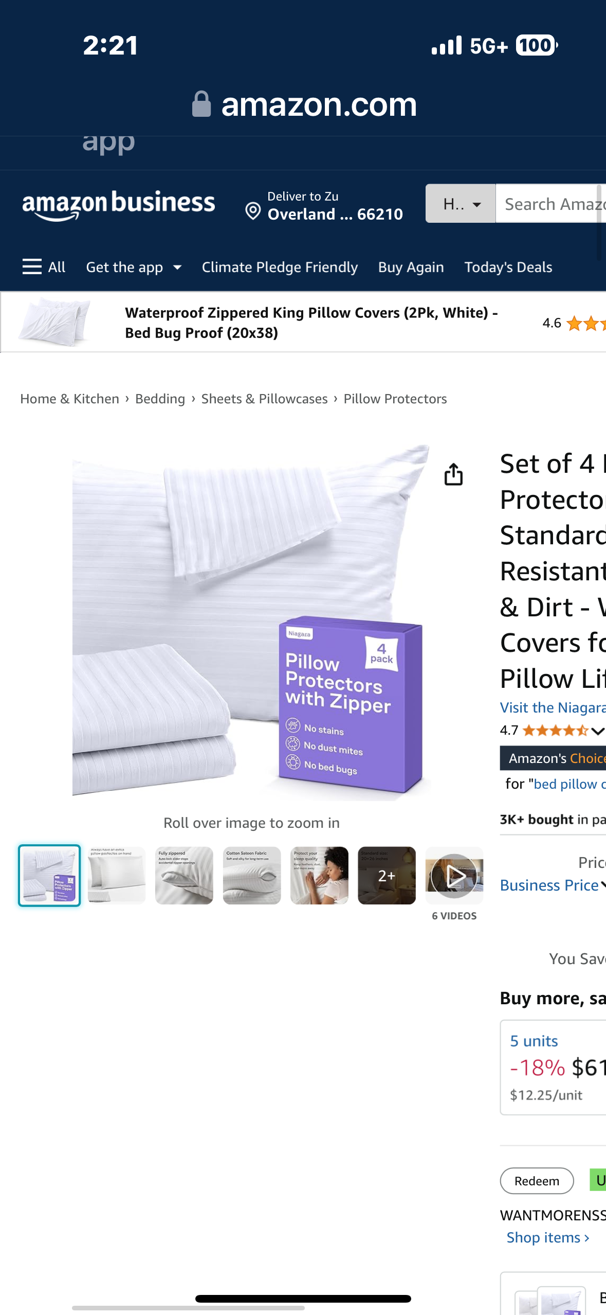 TEX Standard Quilted Pillow Protectors | Pillow Shams or Covers | Soft Polycotton | Absorbs Sweat & Moisture | 100% Machine Washable & Hypoallergenic | 4-Pack in White | Size: 75 X 50CM (LxW)