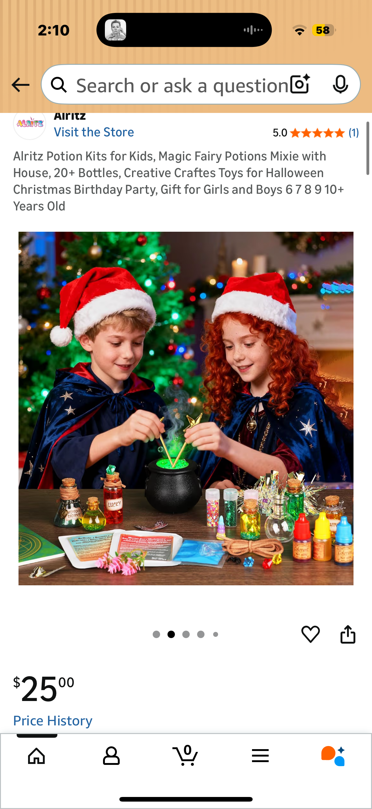 Alritz Potion Kits for Kids, Magic Fairy Potions Mixie with House, 20+ Bottles, Creative Craftes Toys for Halloween Christmas Birthday Party, Gift for Girls and Boys 6 7 8 9 10+ Years Old