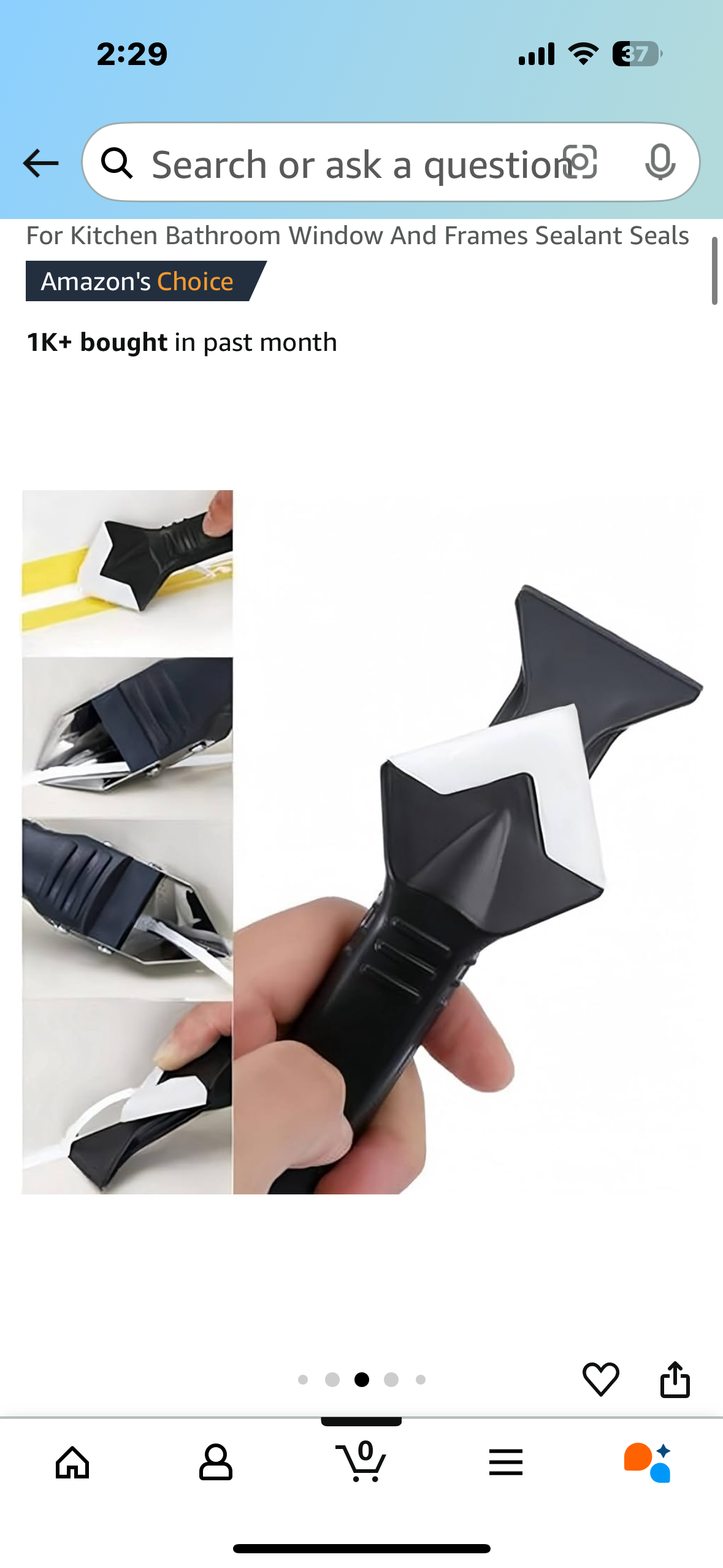 3 in 1 Silicone Caulking Tools, Glass Glue Angle Scraper, stainless steelhead Caulk Remover and Sealant Scraper, For Kitchen Bathroom Window And Frames Sealant Seals