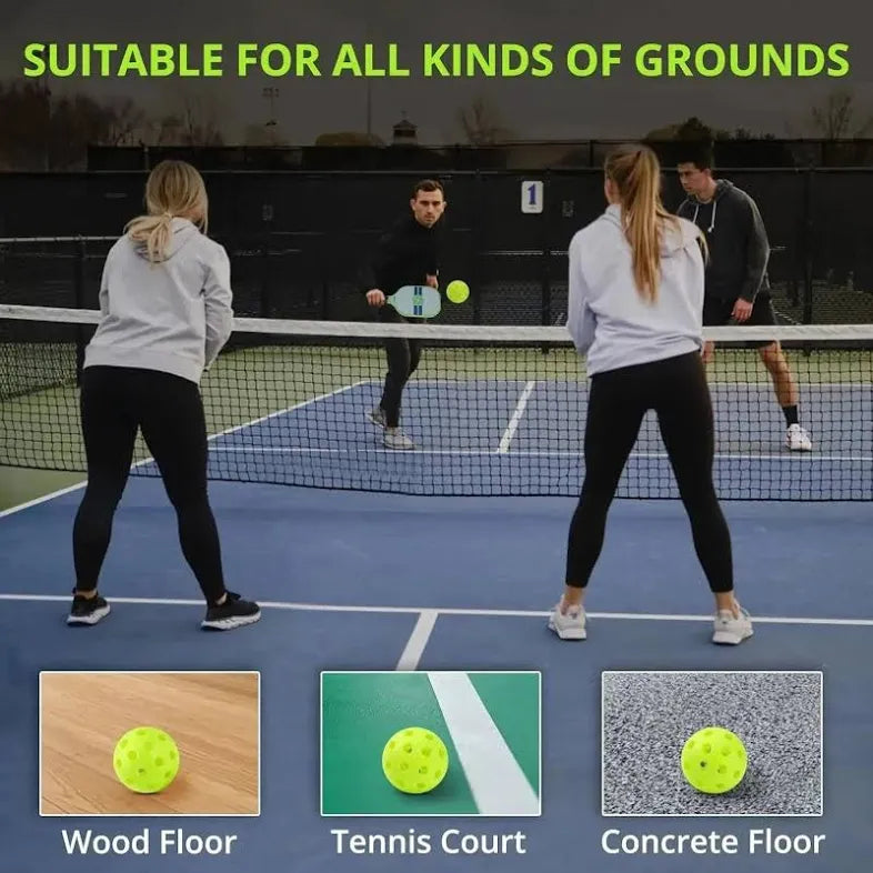 YOTIGER Pickleball Balls, 12 Pack, High Visibility & Bounce, Durable for All Skill Levels