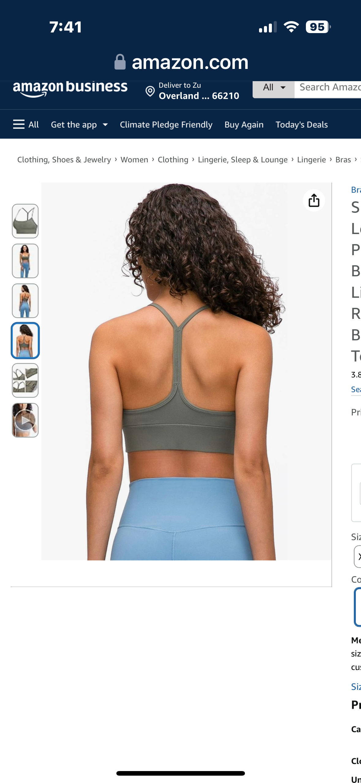Padded Sports Bra for Women, White, Medium