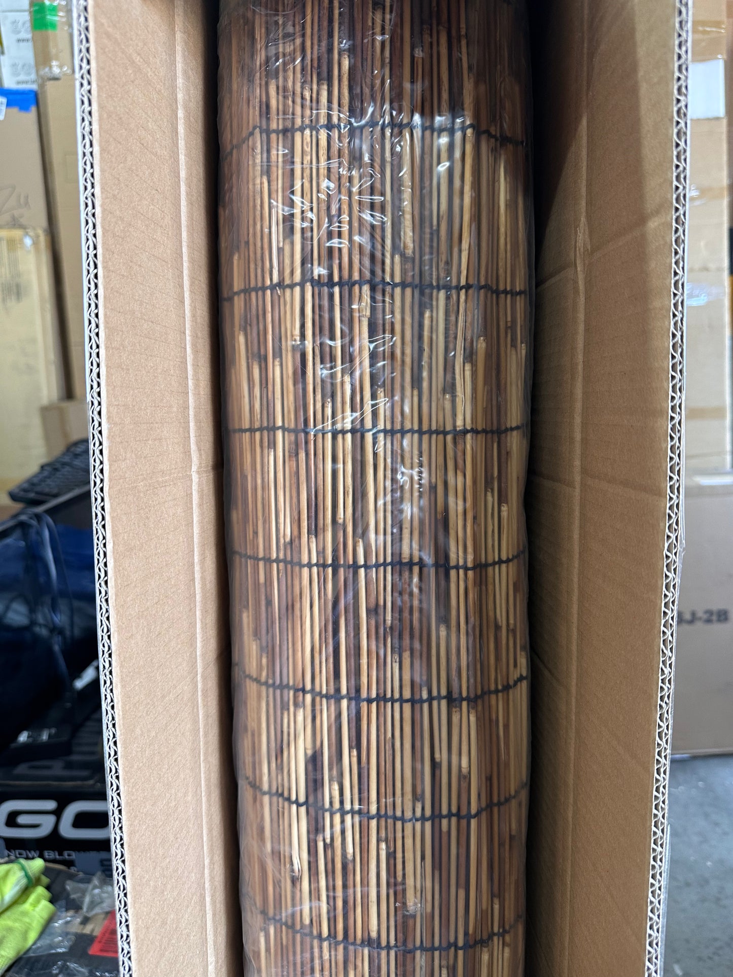 Natural Reed Fencing 6FT X 16.4FT Reed Privacy Fence for Outdoor, Backyard, Balcony, Patio(Brown) (G821)