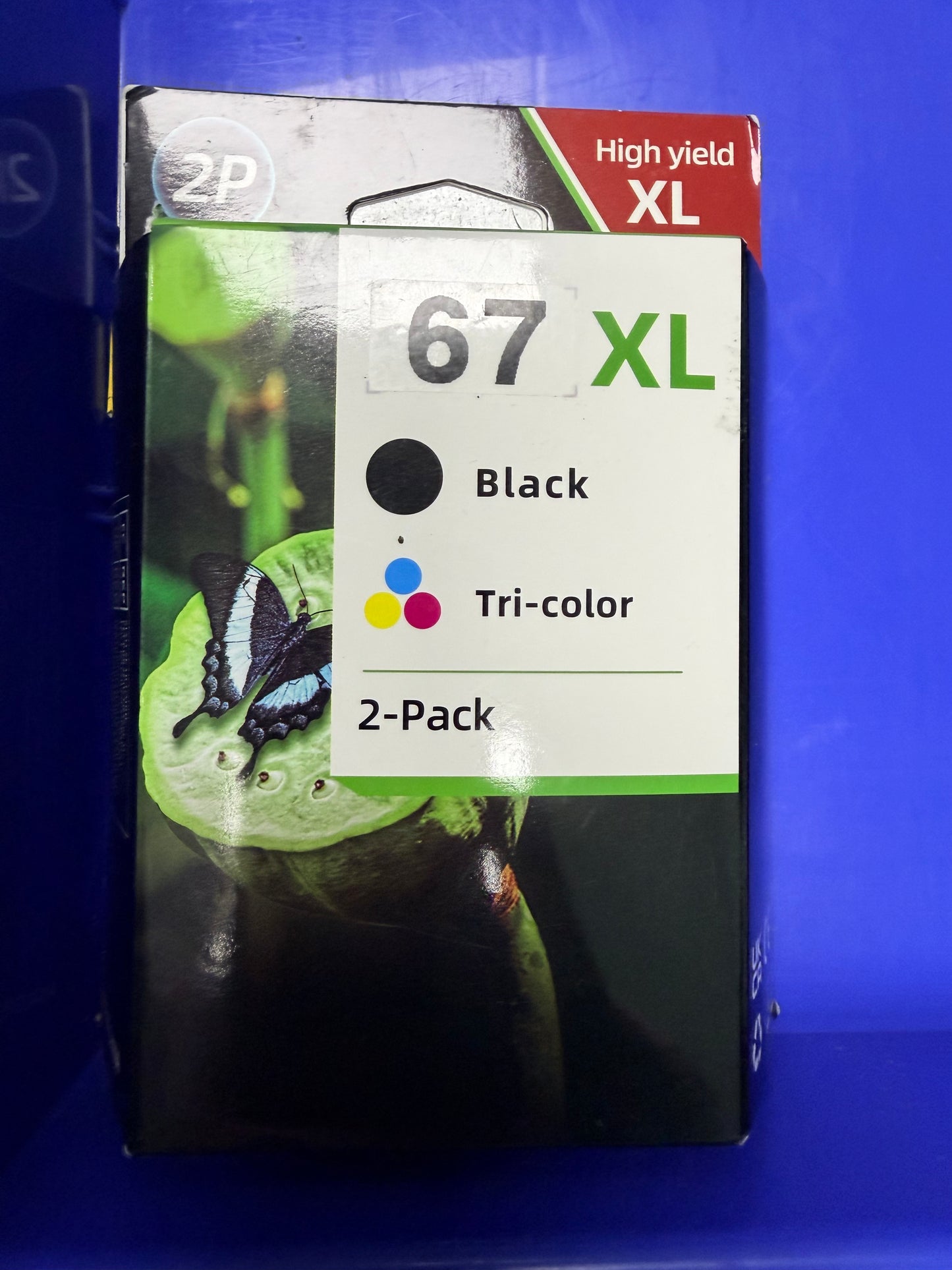High Yield 67XL Ink Cartridges Black/Color Replacement for HP 67 XL Ink