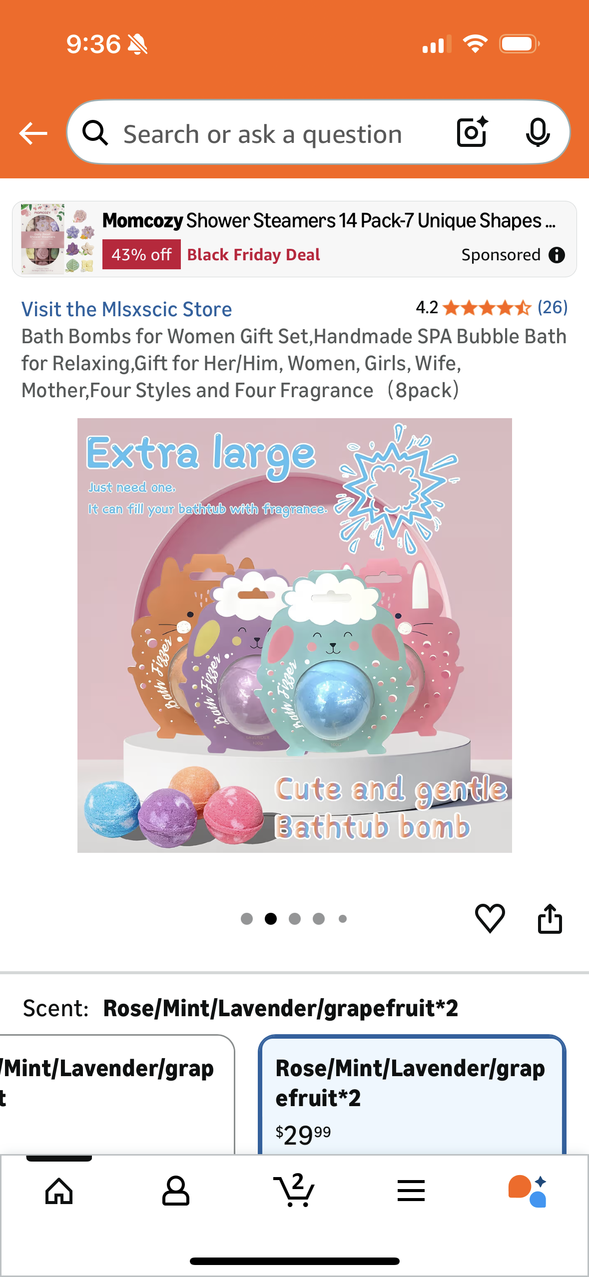 Bath Bombs for Women Gift Set,Handmade SPA Bubble Bath for Relaxing,Gift for Her/Him, Women, Girls, Wife, Mother,Four Styles and Four Fragrance(8pack)