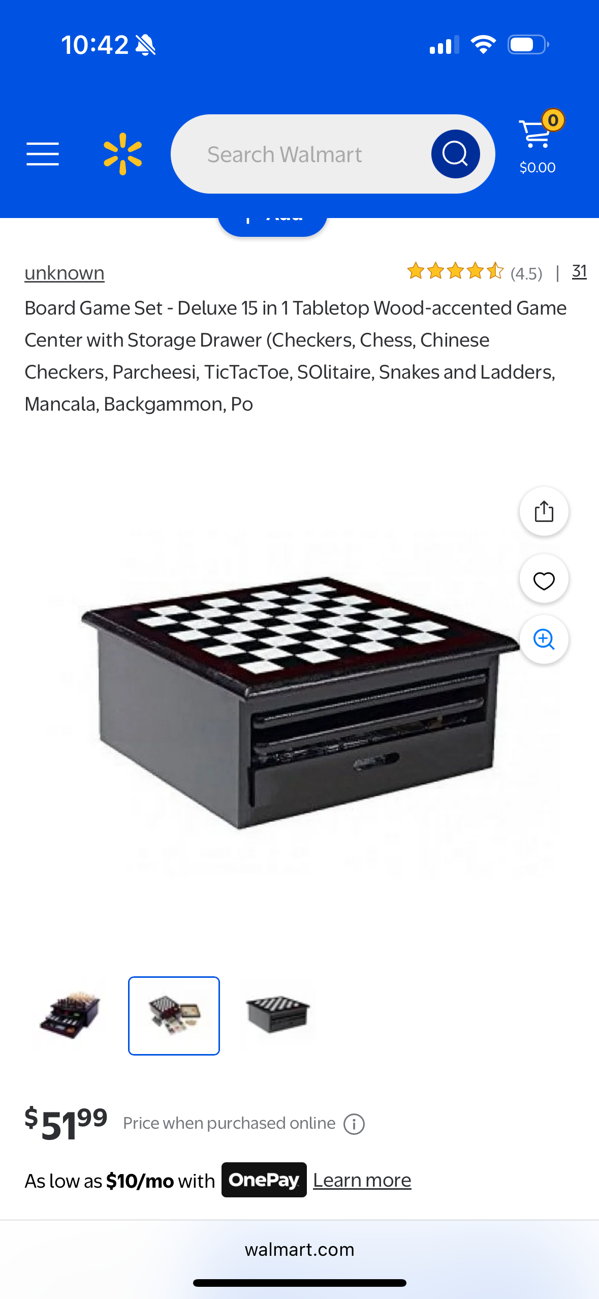 Board Game Set - Deluxe 15 in 1 Tabletop Wood-accented Game Center with Storage Drawer (Checkers, Chess, Chinese Checkers, Parcheesi, TicTacToe, SOlitaire, Snakes and Ladders, Mancala, Backgammon, Po