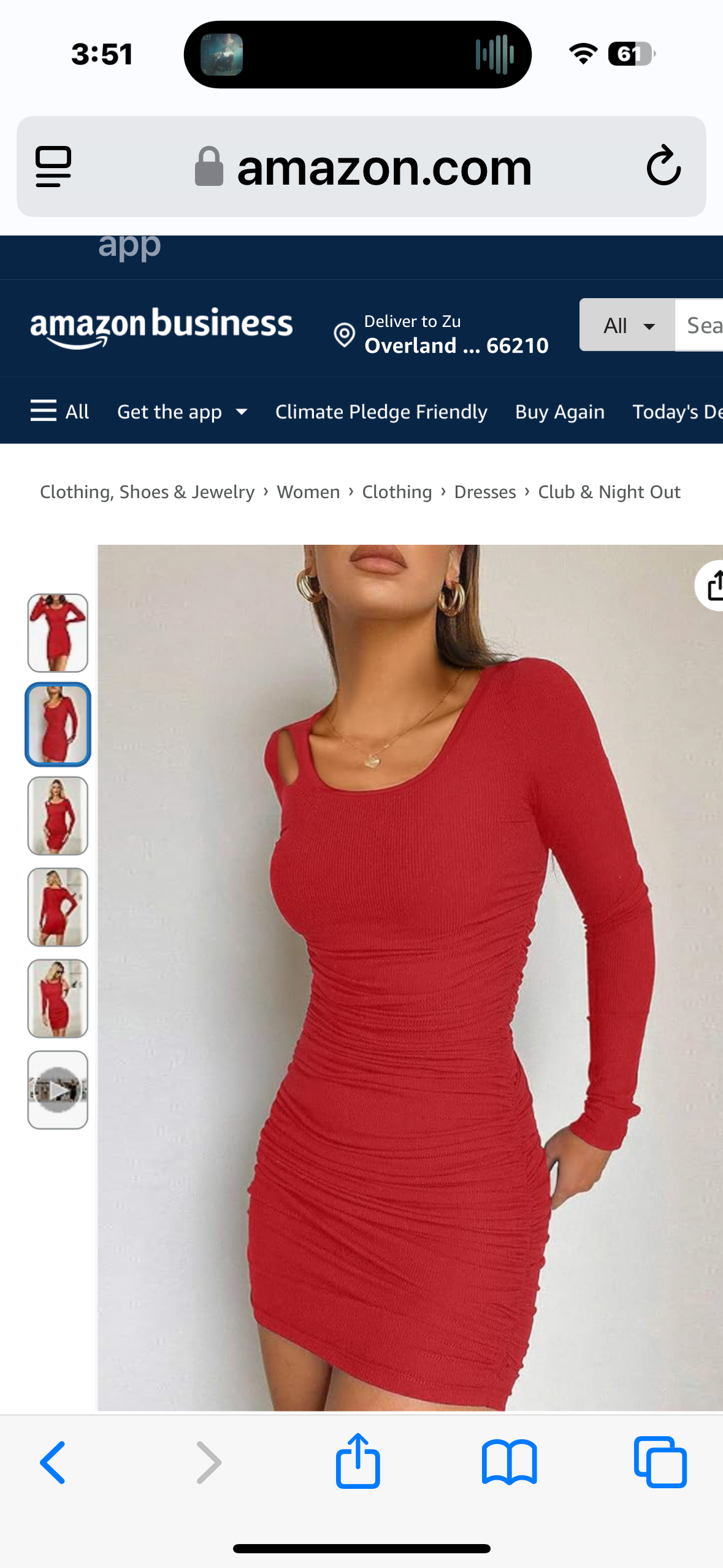 YESTTO Women's Ribbed Cutout Long Sleeve Dress Crew Neck Bodycon Sexy Cocktail Mini Dresses Size XXL