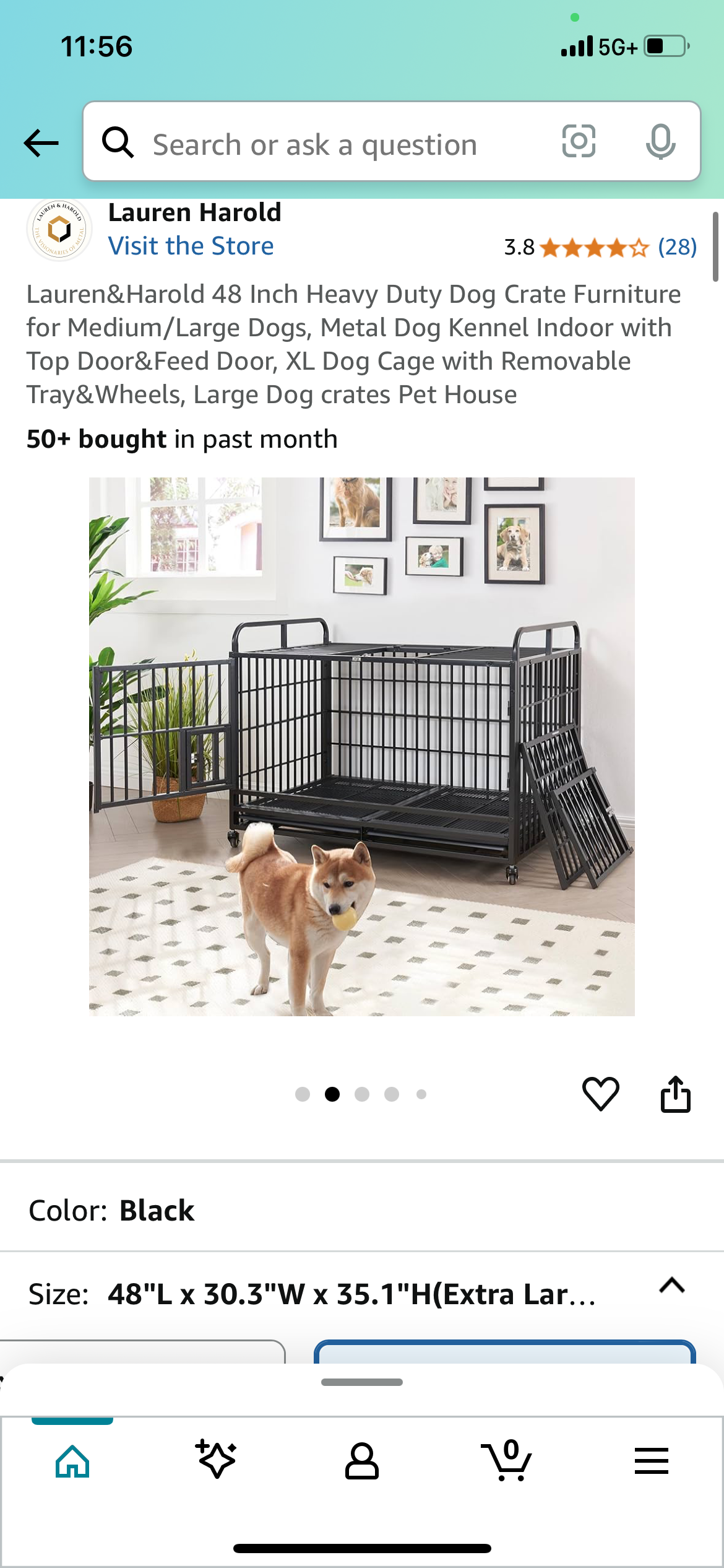 New - Heavy Duty Dog Crate 48" (R489)