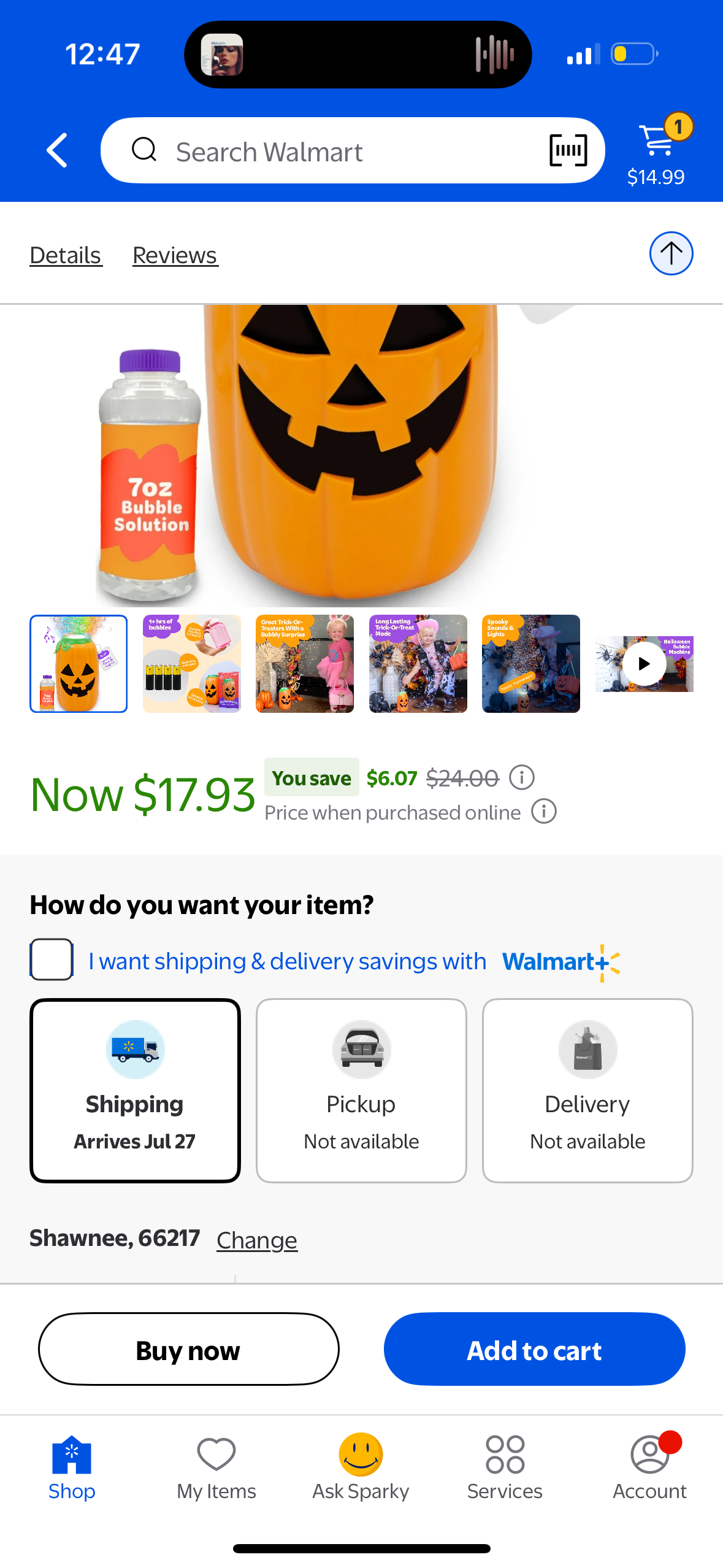 Move2Play, Halloween Bubble Machine | Indoor or Outdoor Halloween Decoration That Includes Spooky Sound Effects, Lights, and Bubbles | Halloween Party Decor | Toy for Toddlers, Kids, Adults