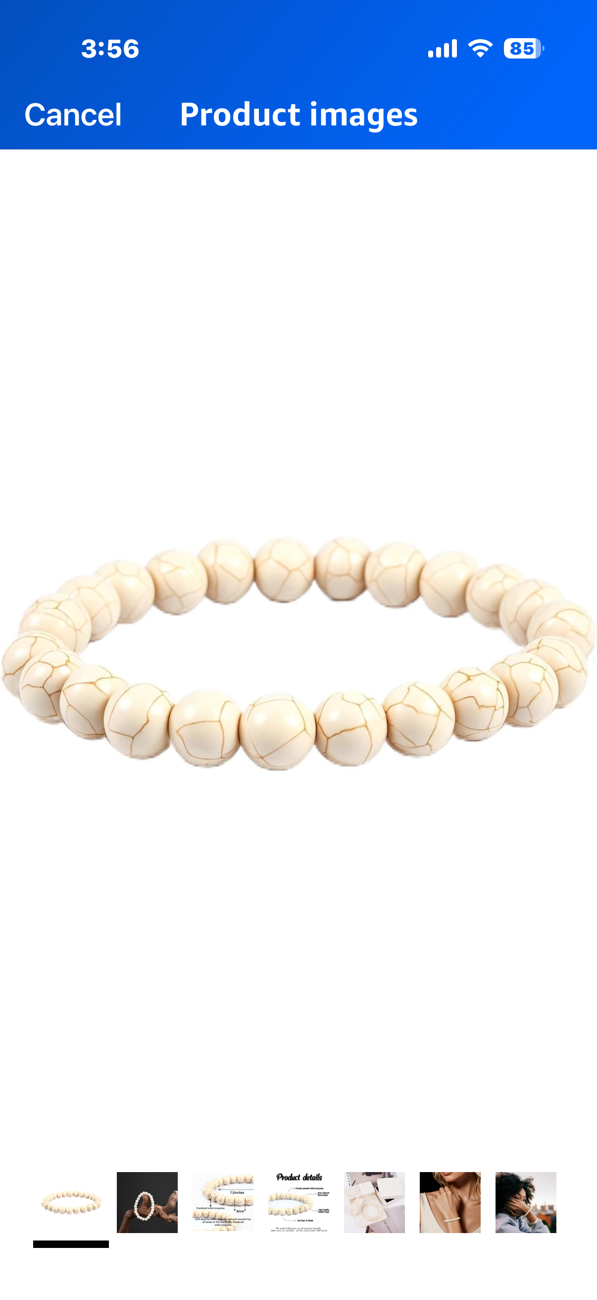 Natural Energy Healing Stone Charm Bracelet 8mm Natural Energy Healing Lava Rock Bracelet - Unisex