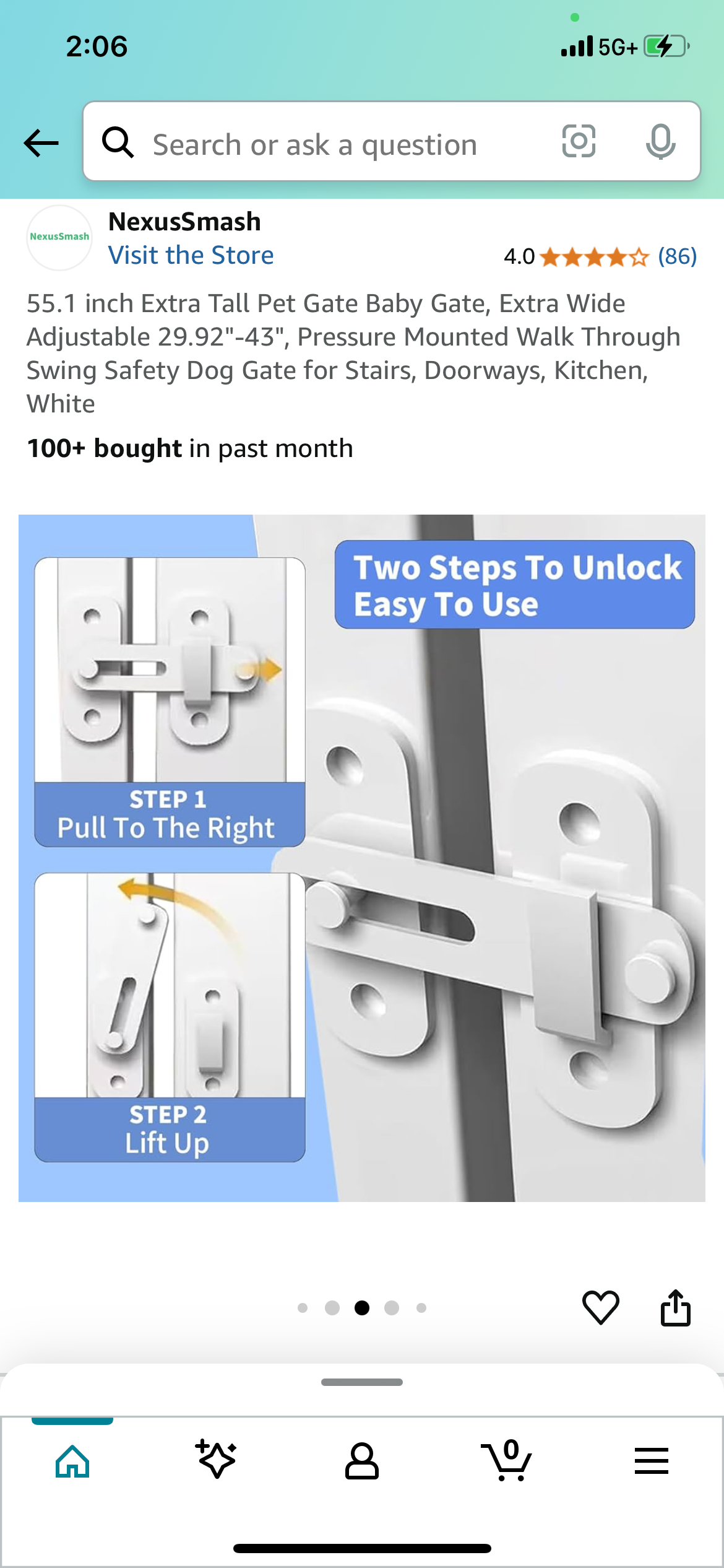 New - Extra Tall Safety Gate 55.1" (R492)