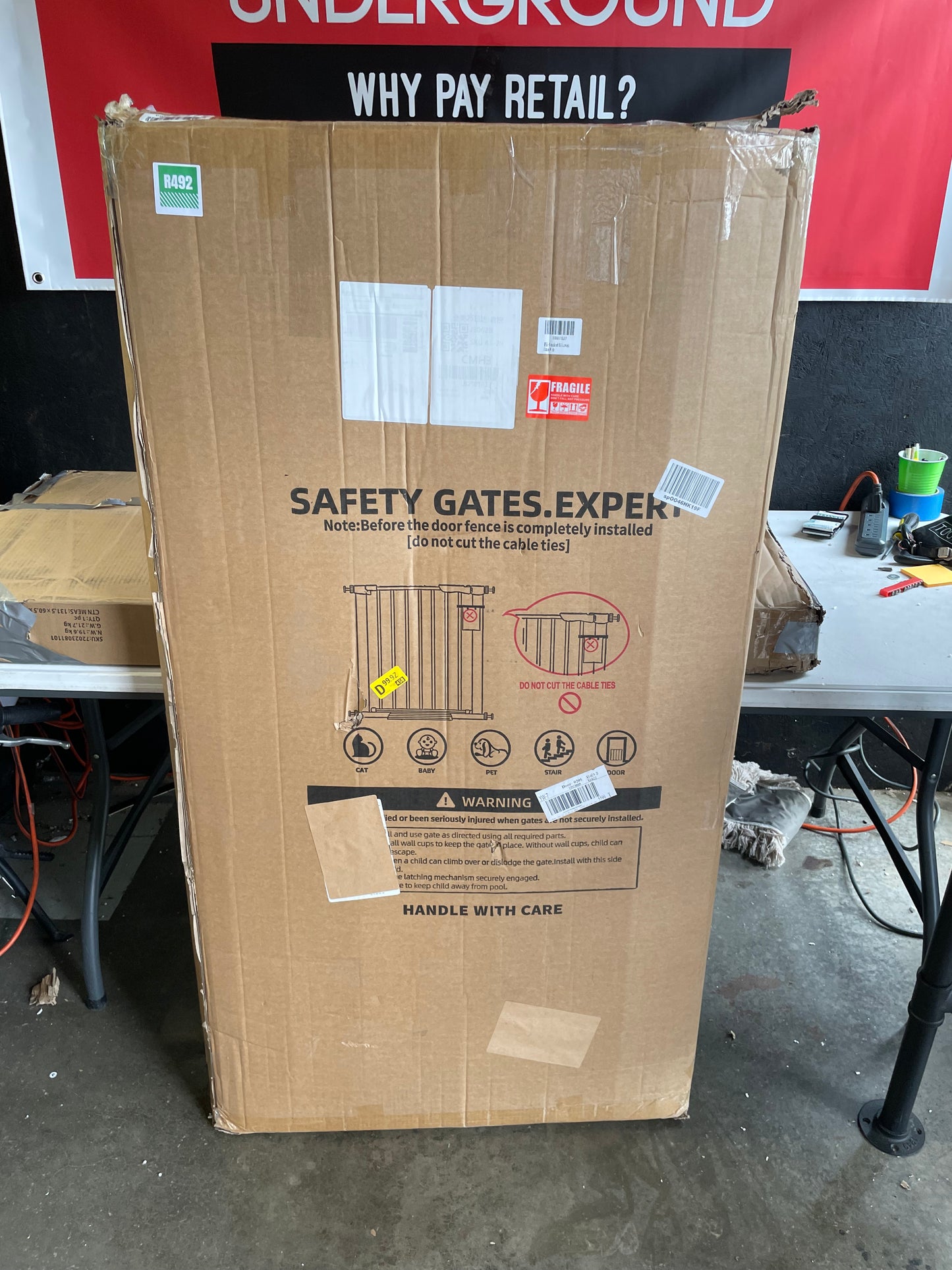 New - Extra Tall Safety Gate 55.1" (R492)
