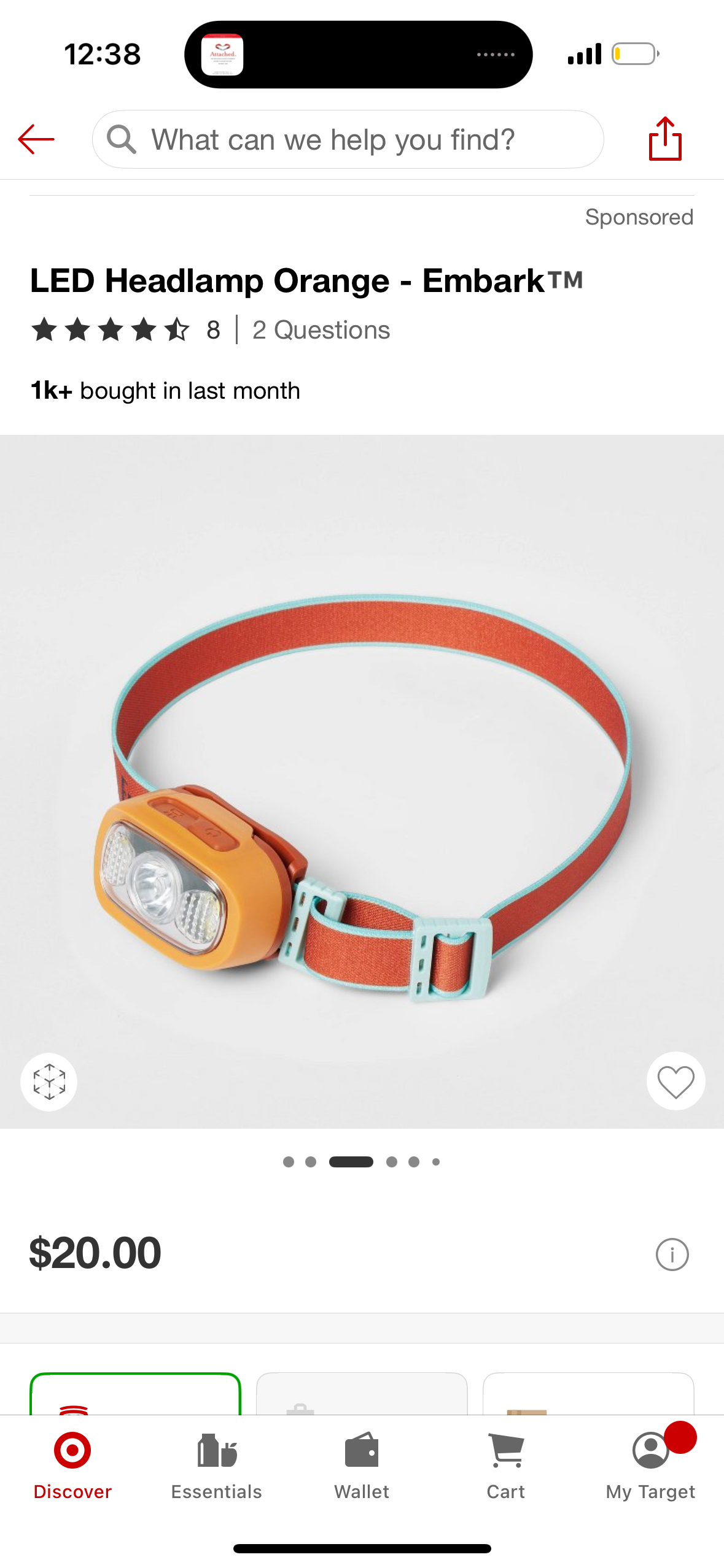 LED Headlamp Orange - Embark™