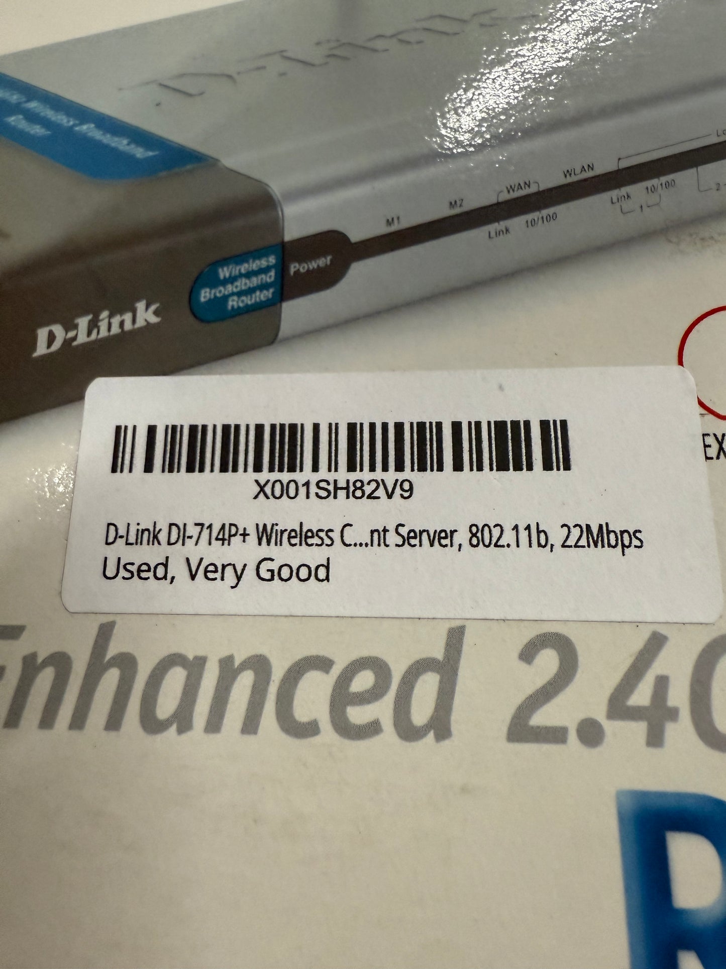 D-Link DI-714P+ Wireless Cable/DSL Router, 4-Port Switch, PRNT Server, 802.11b, 22Mbps