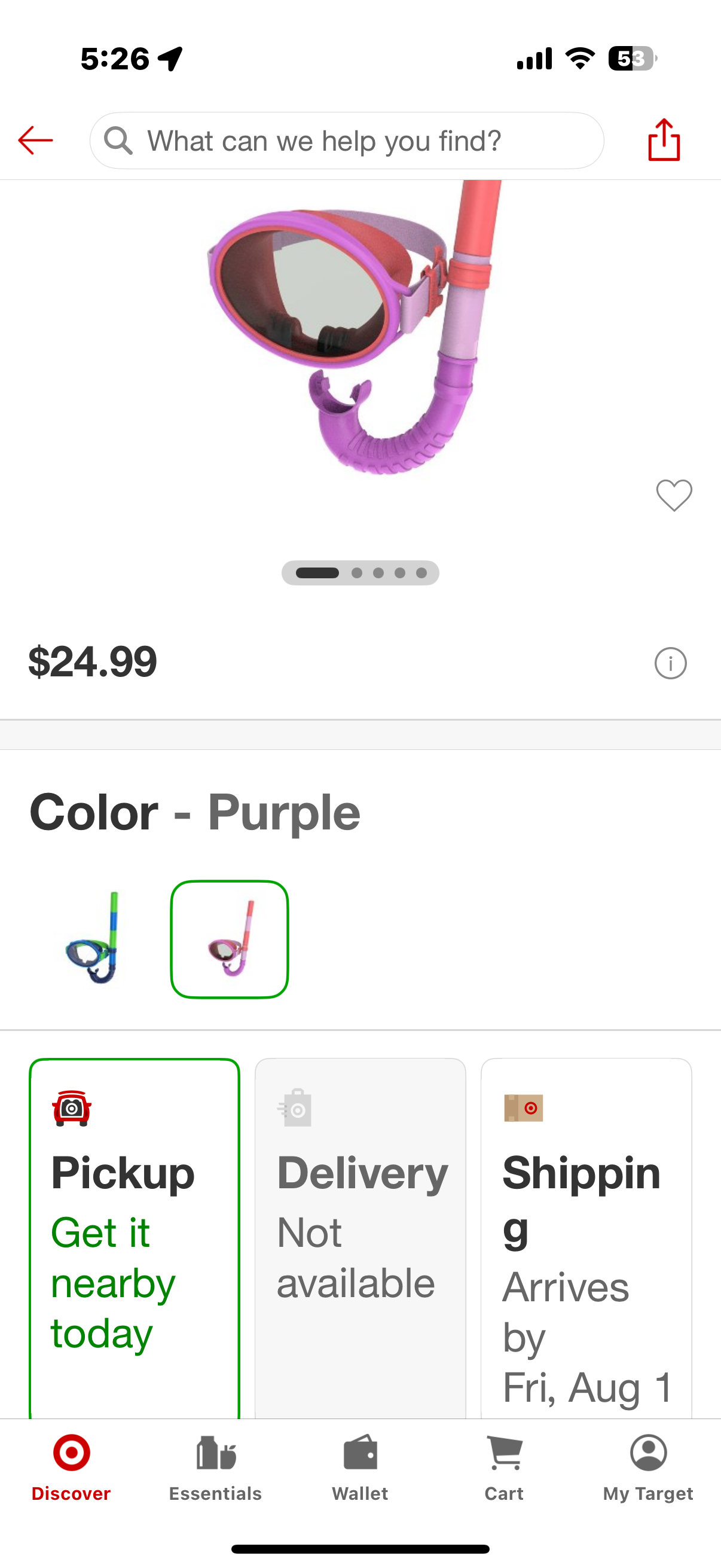 Speedo Kids' Porto Snorkel Mask Set - Purple/Coral: Ages 3-8, Polycarbonate Silicone Rubber