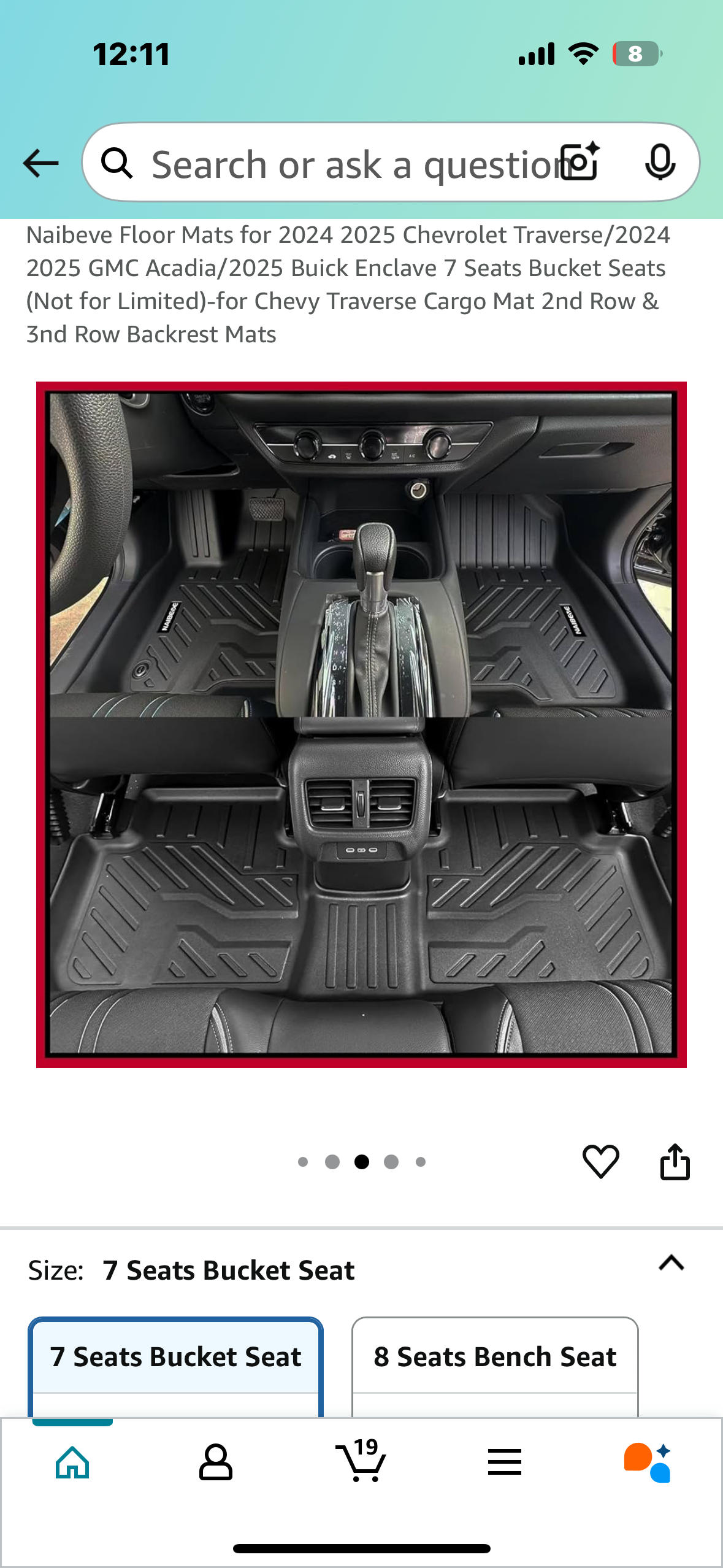 New - Floor Mats for 2024 2025 Chevrolet Traverse/2024, 2025 GMC Acadia/2025 Buick Enclave (G746)