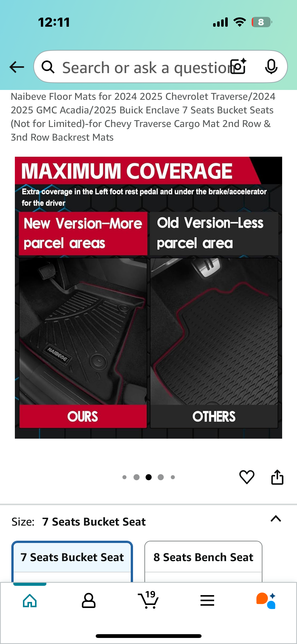 New - Floor Mats for 2024 2025 Chevrolet Traverse/2024, 2025 GMC Acadia/2025 Buick Enclave (G746)