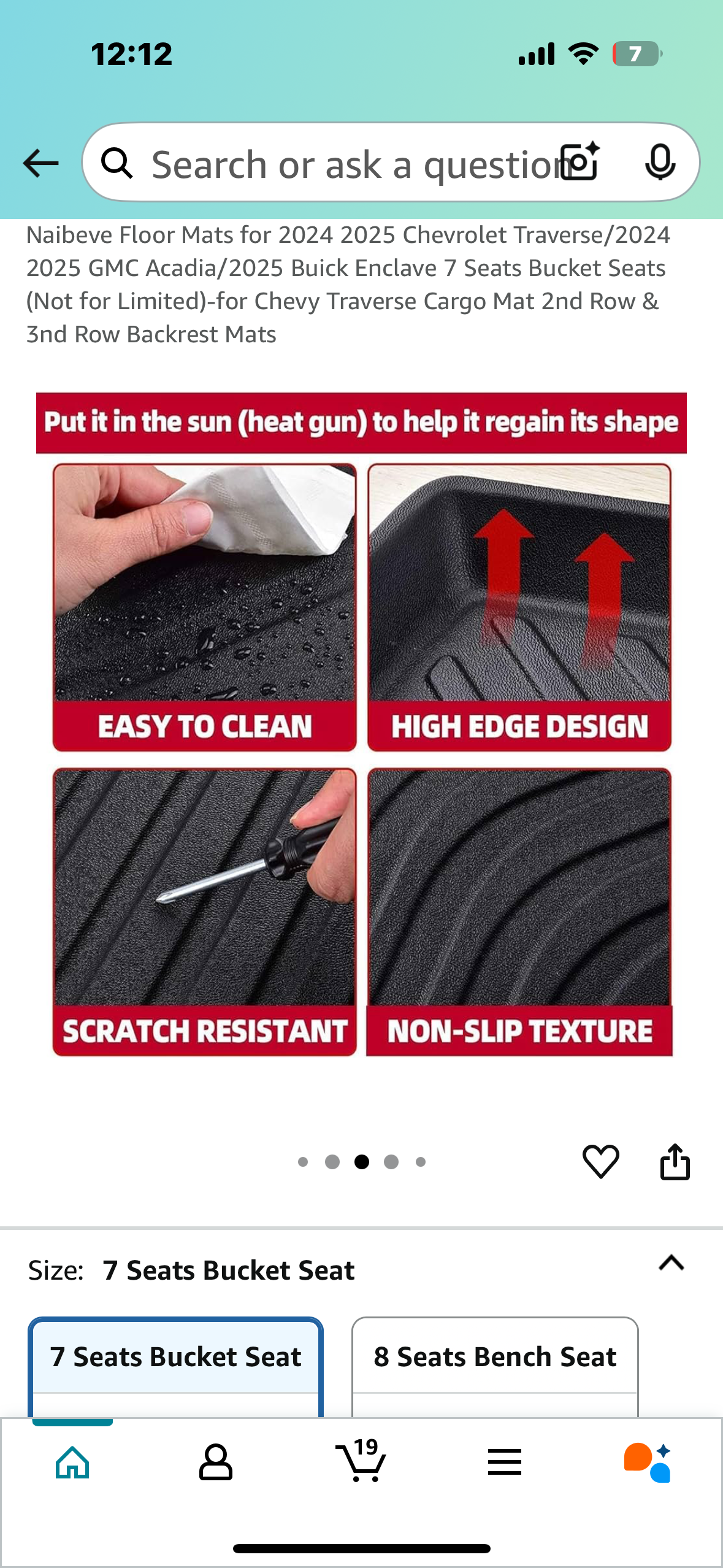 New - Floor Mats for 2024 2025 Chevrolet Traverse/2024, 2025 GMC Acadia/2025 Buick Enclave (G746)