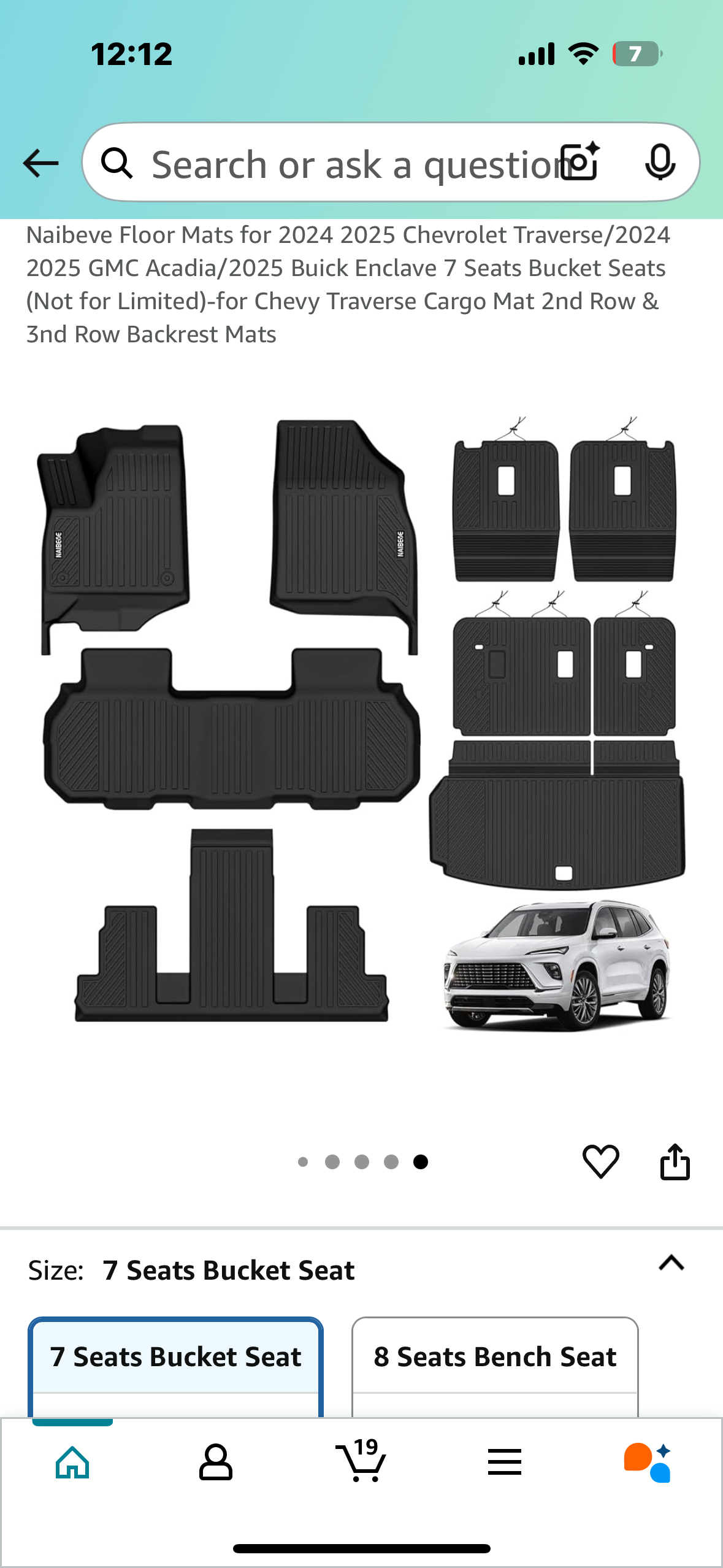 New - Floor Mats for 2024 2025 Chevrolet Traverse/2024, 2025 GMC Acadia/2025 Buick Enclave (G746)