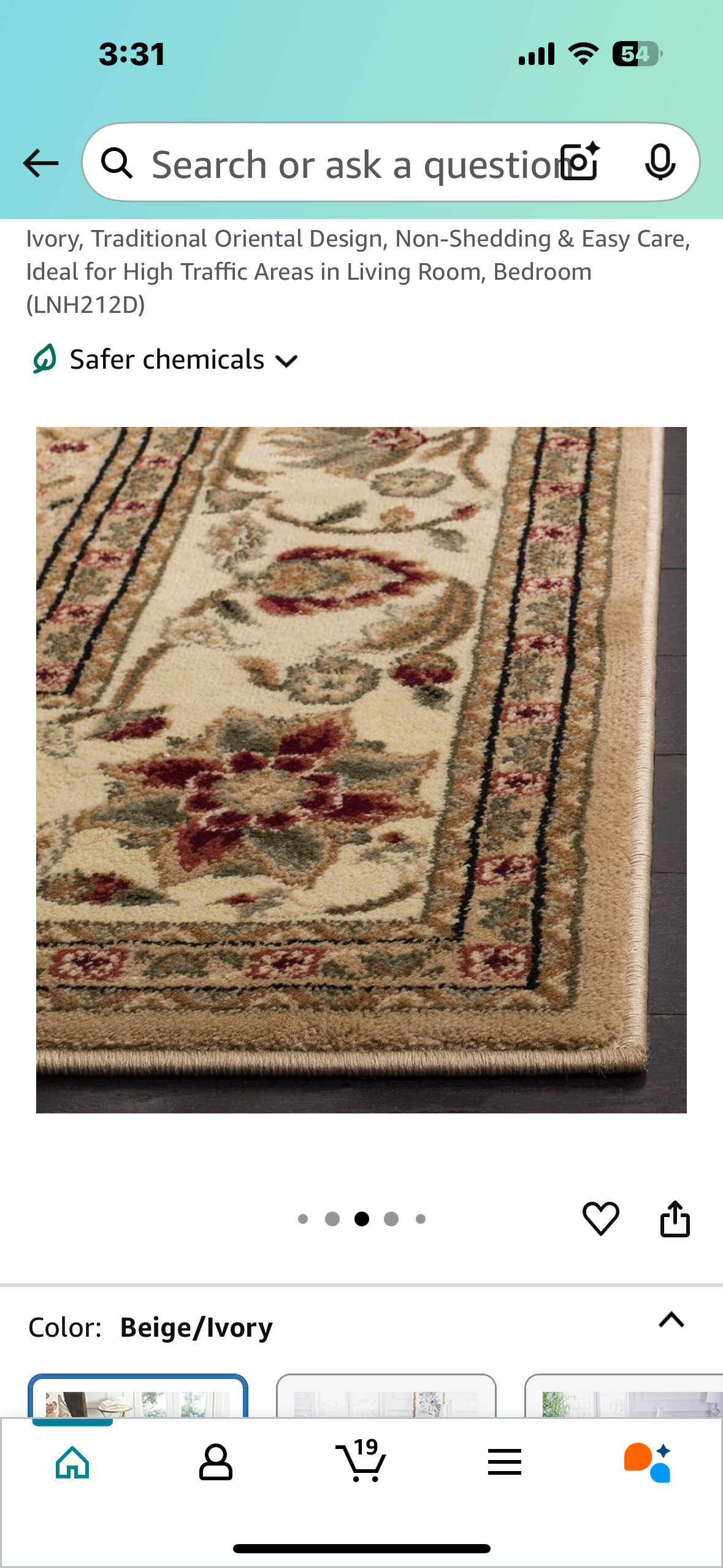 New - Safavieh Lyndhurst 10' x 14' Ivory Area Rug (L871)