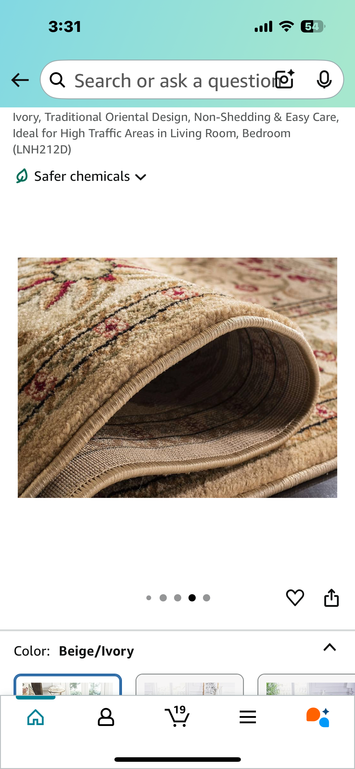 New - Safavieh Lyndhurst 10' x 14' Ivory Area Rug (L871)