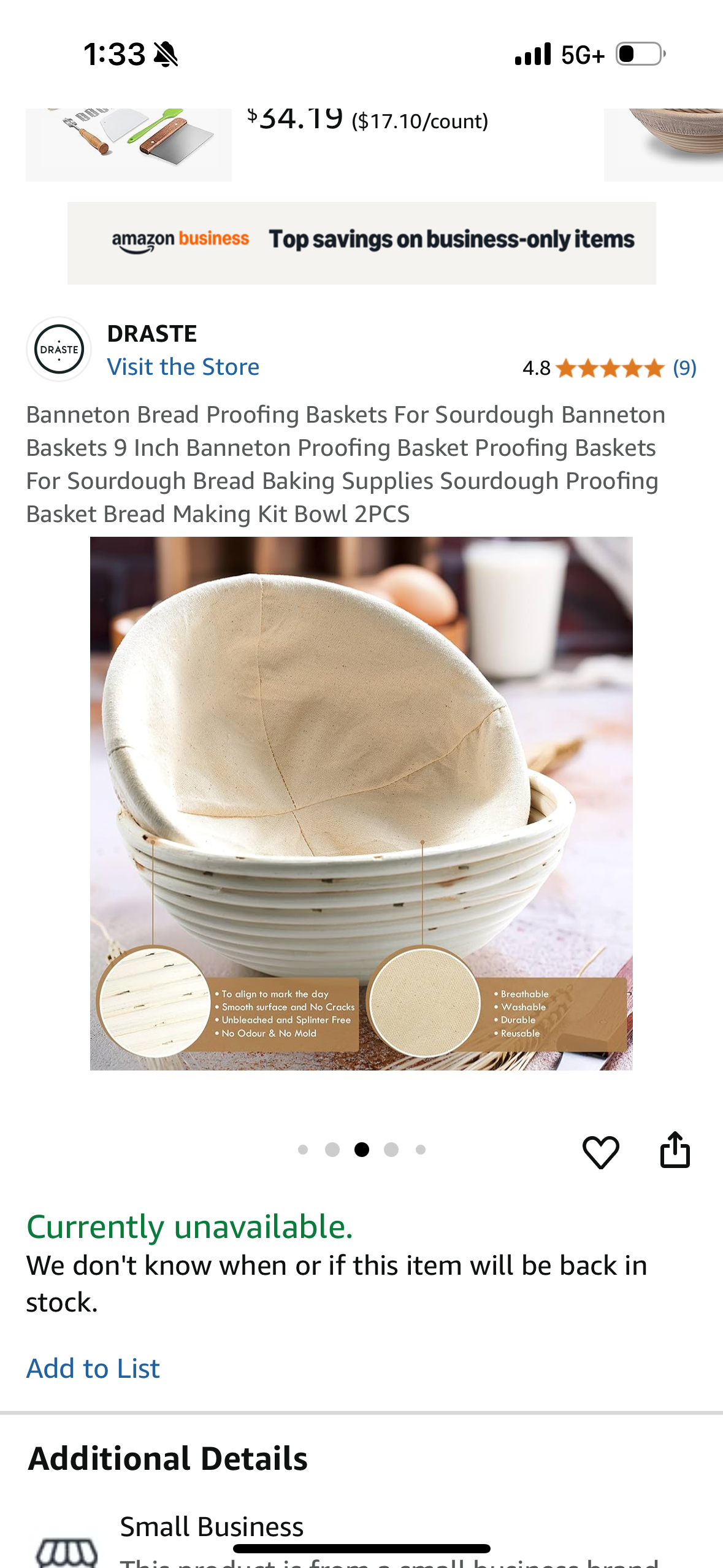 Banneton Bread Proofing Baskets For Sourdough Banneton Baskets 9 Inch Banneton Proofing Basket Proofing Baskets For Sourdough Bread Baking Supplies Sourdough Proofing Basket Bread Making Kit Bowl 2PCS