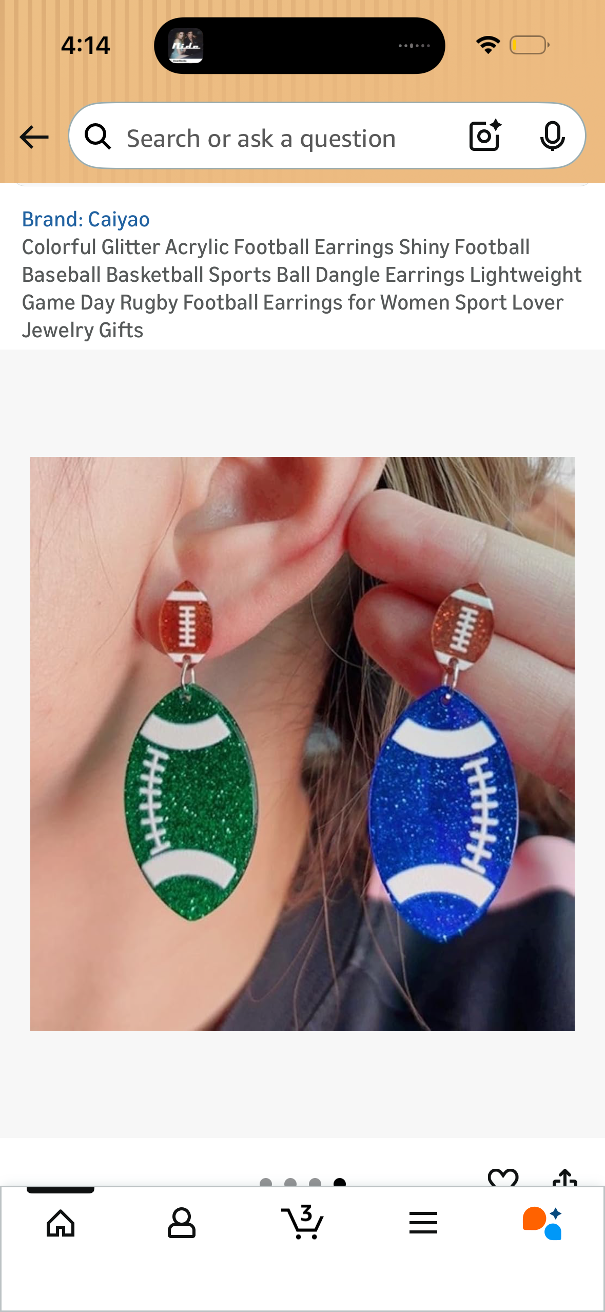 Colorful Glitter Acrylic Football Earrings Shiny Football Baseball Basketball Sports Ball Dangle Earrings Lightweight Game Day Rugby Football Earrings for Women Sport Lover Jewelry Gifts