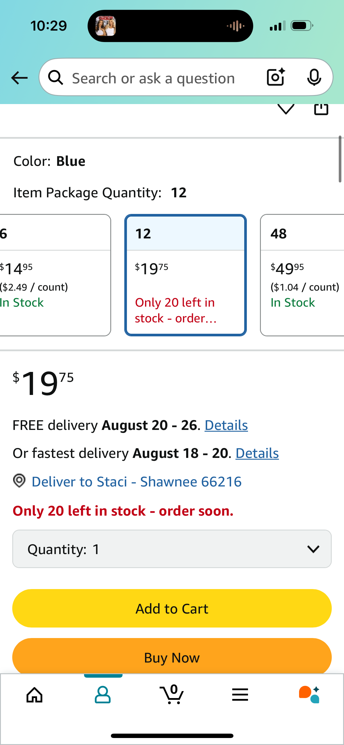 Atlas Blue Huck Towels 16x26" (12-Pack)