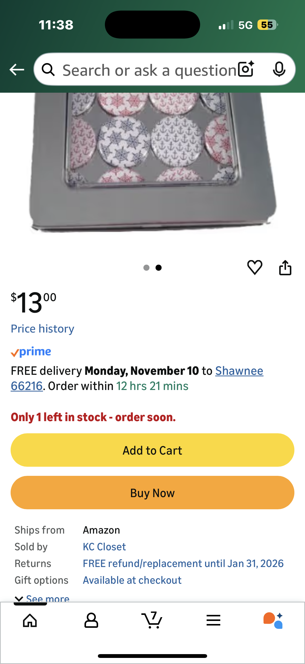 Nautical Refrigerator/Magnet Board Magnet Set