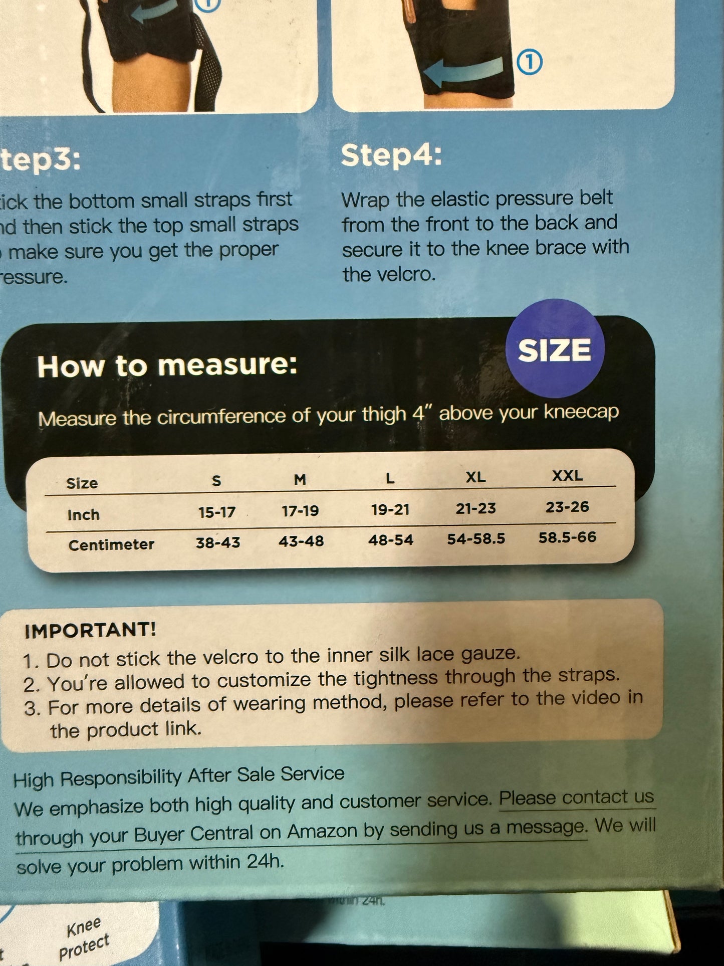 IPOW Knee Brace (Size Medium and Large)